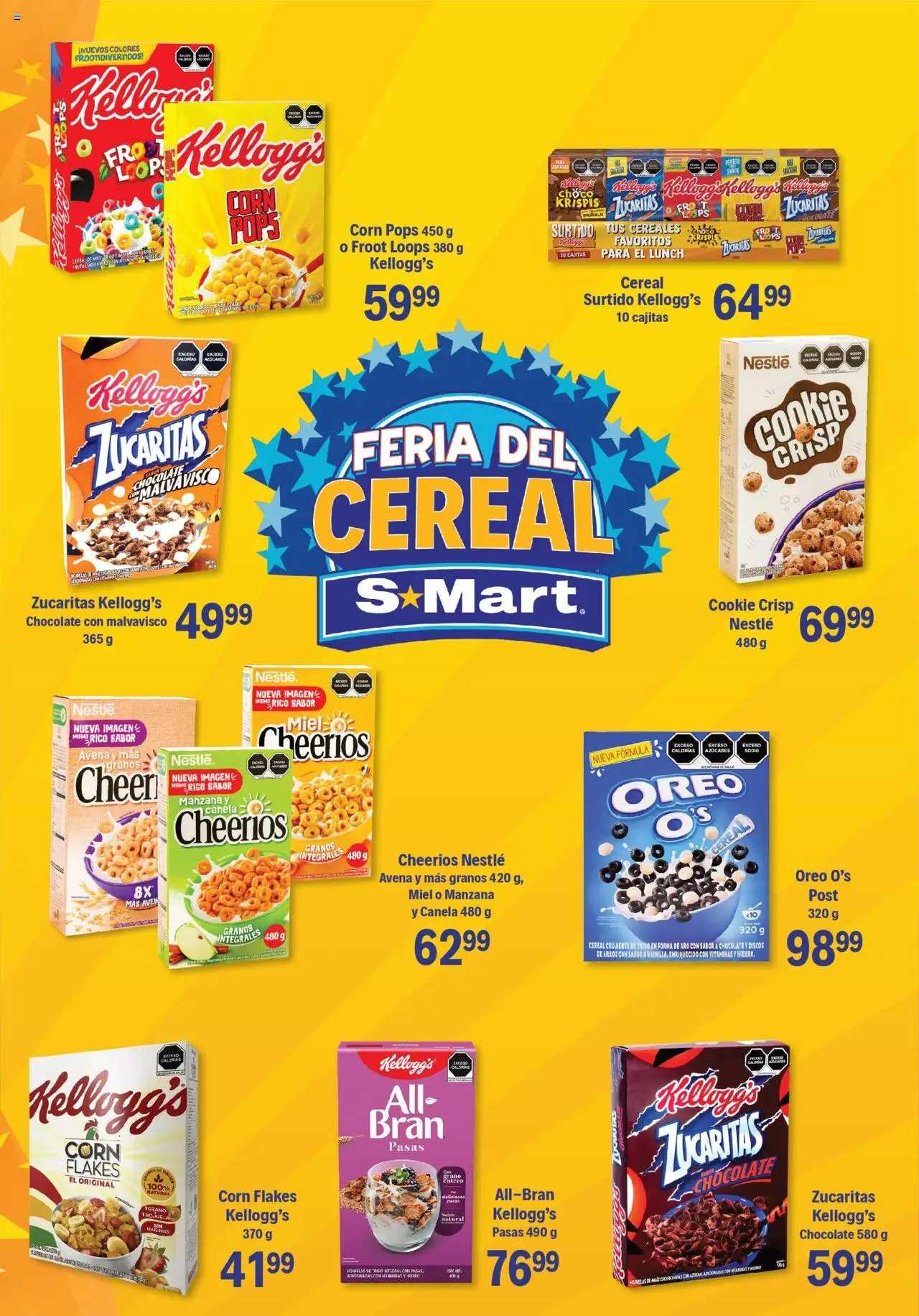 Nuevas ofertas de S-Mart válidas en toda la República Mexicana desde el 26.09.2025. ¡Encuentra las mejores ofertas en S-Mart - Folleto de Feria - Monterrey! | Página: 3 | Productos: Manzana, Chocolate, Cereales, Hojuelas