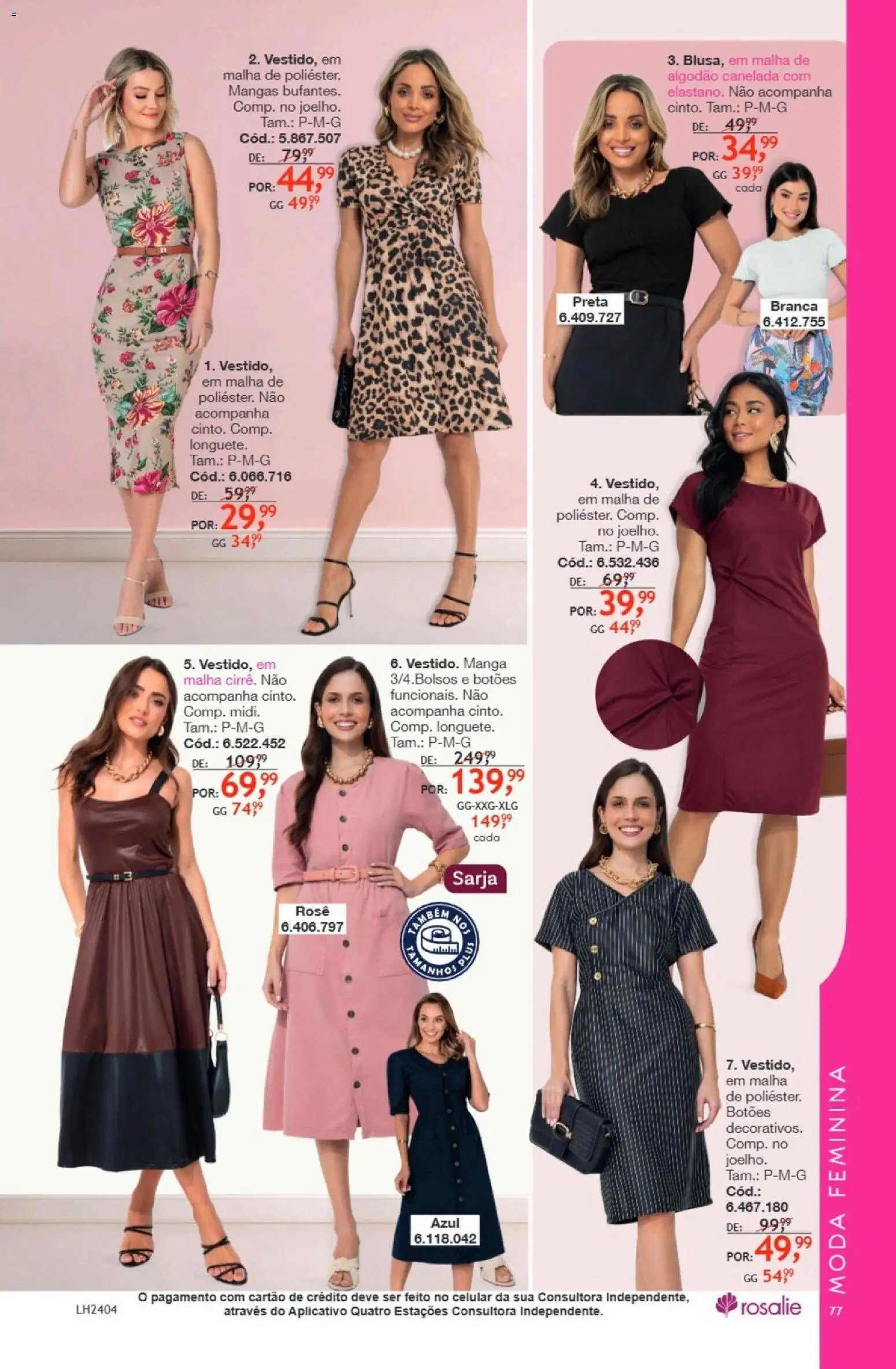 Quatro Estações Folheto - válido de 01.01.2026 | Página: 77 | Produtos: Celular, Mangas, Algodão