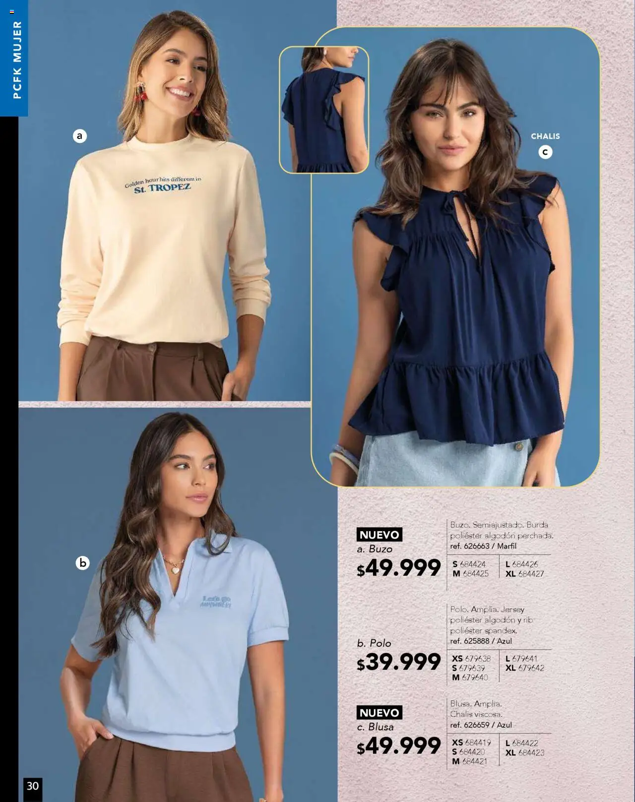 Pacifika revista - valida desde el 10.09.2025 | Página: 30 | Productos: Algodón, Buzo, Blusa