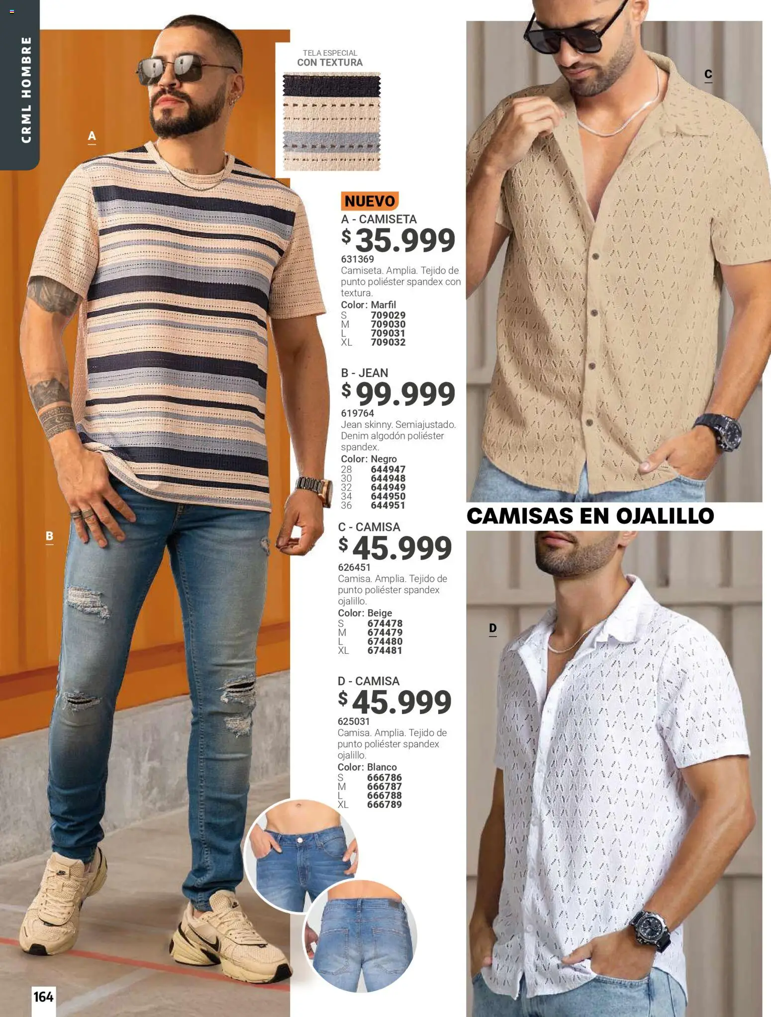 Carmel revista - valida desde el 01.06.2026 | Página: 164 | Productos: Algodón, Jean, Camiseta, Camisa