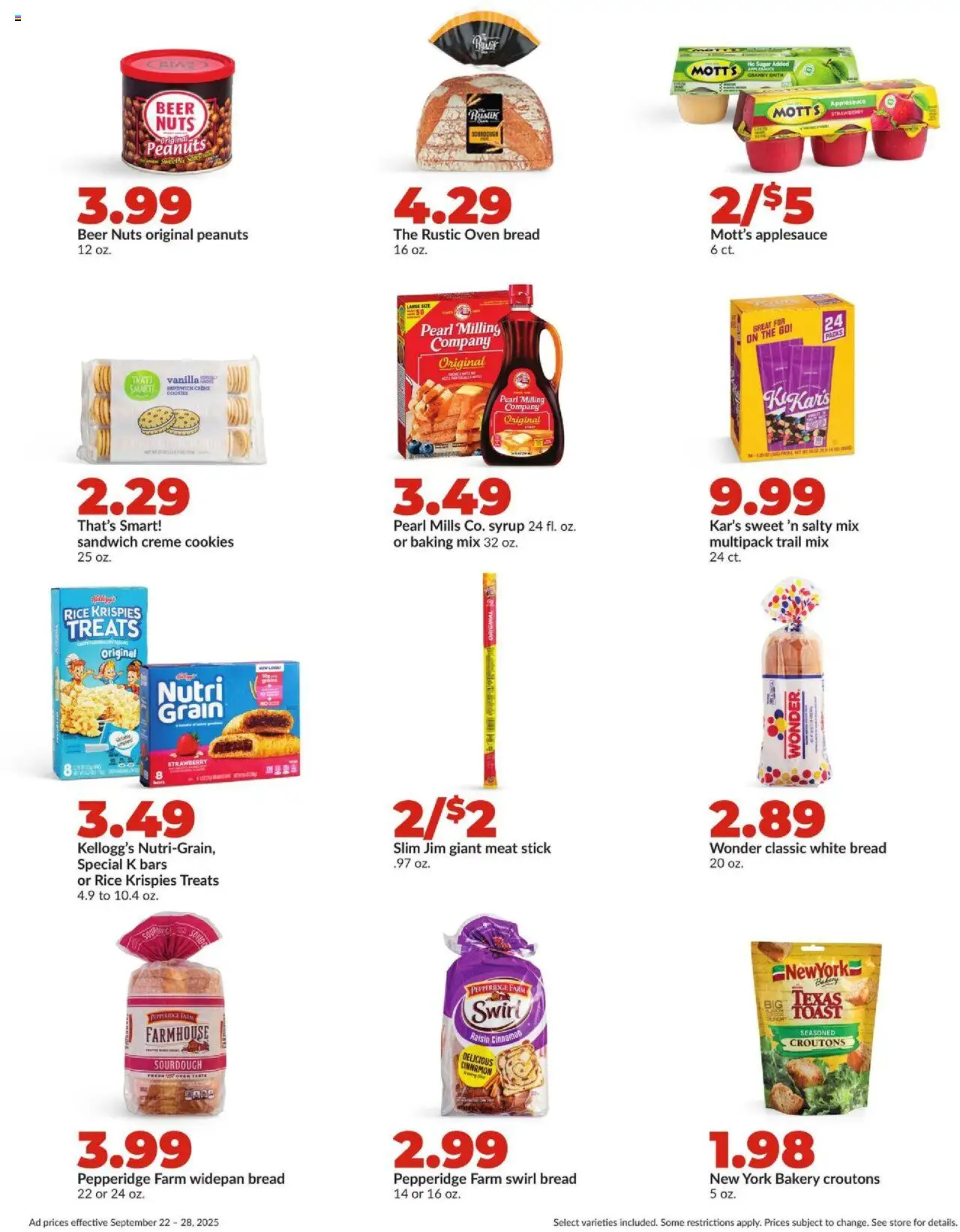 HyVee Weekly Ad - valid from 22.09.2025 | Page: 18 | Products: Bakery, Nuts, Sugar, Oven