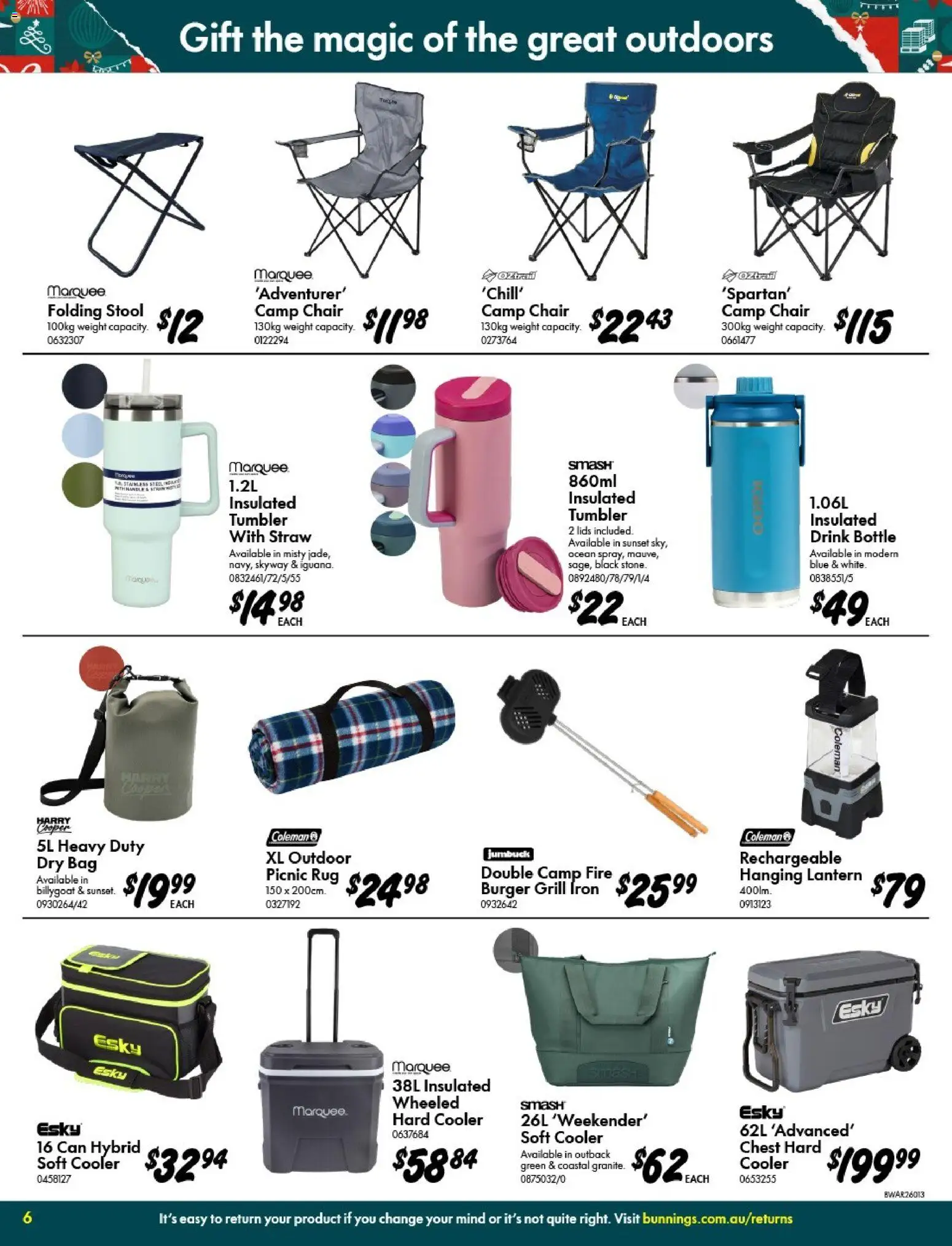 Bunnings Warehouse catalogue - valid from 03.12.2025 | Page: 6 | Products: Stool, Bag, Weight, Iron