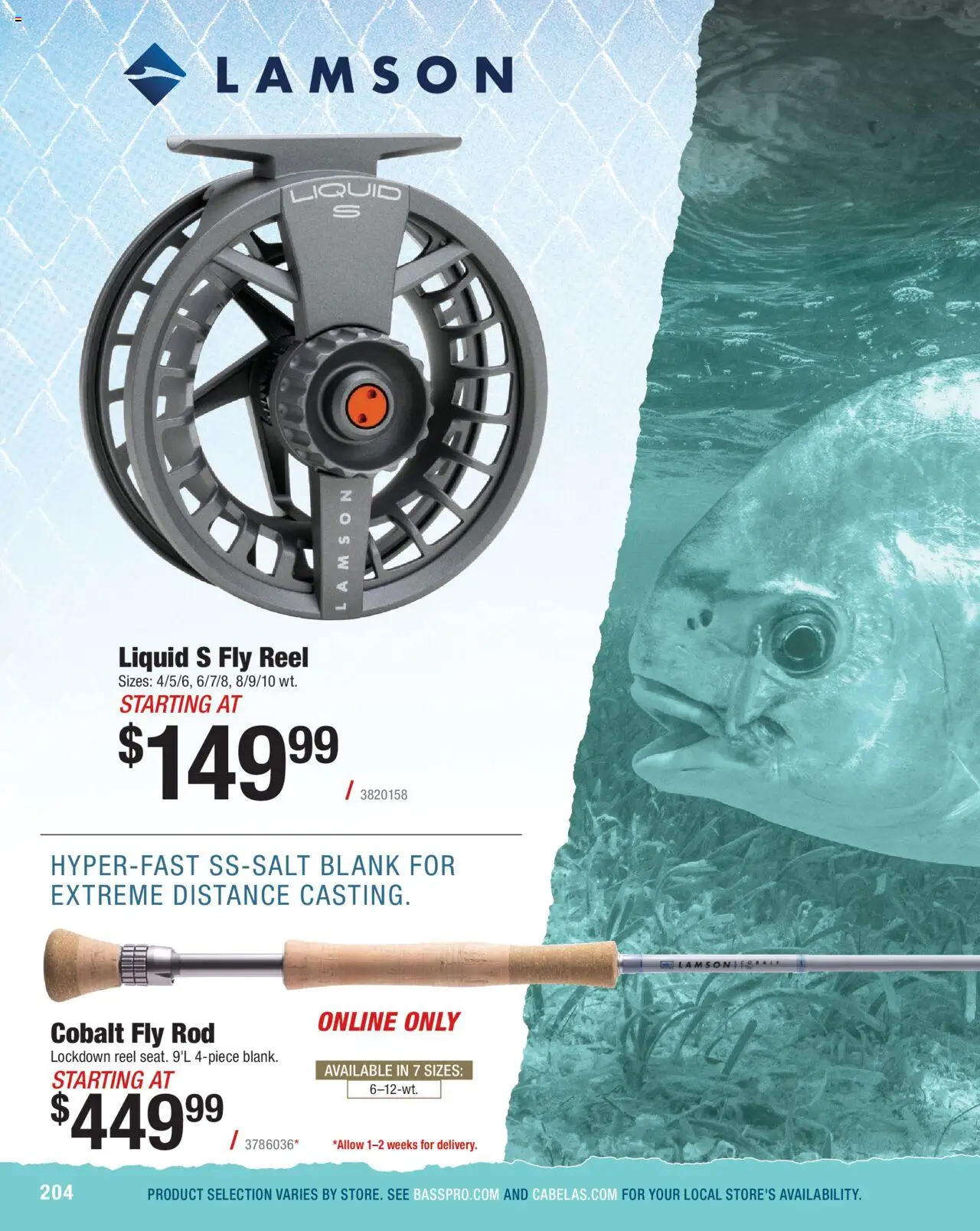Cabela's Saltwater Specialist 25 - valid from 01.01.2025 | Page: 204 | Products: Fly Rod, Rod