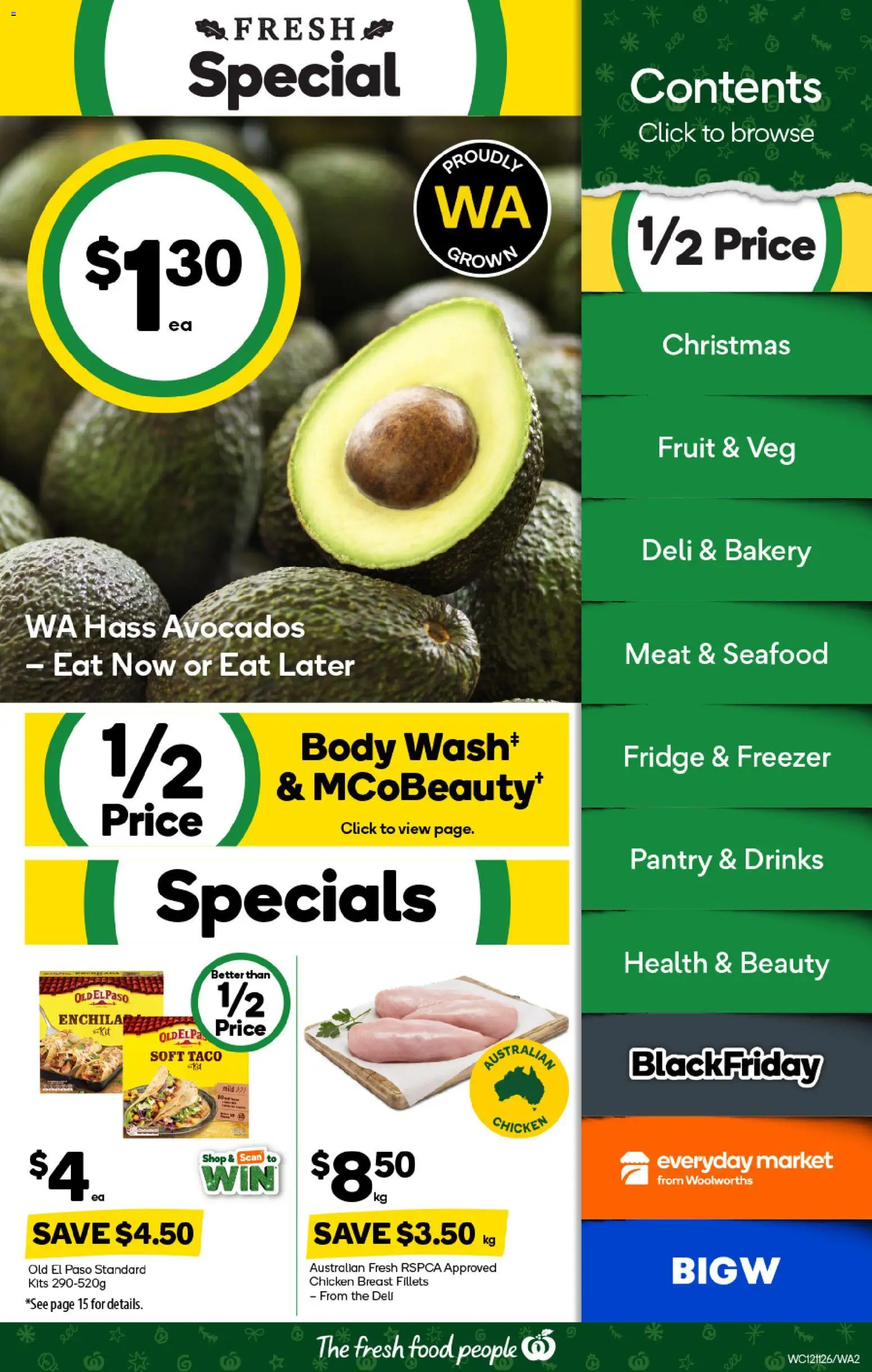 Woolworths catalogue - valid from 12.11.2025 | Page: 2 | Products: Kits, Meat, Freezer, Bakery