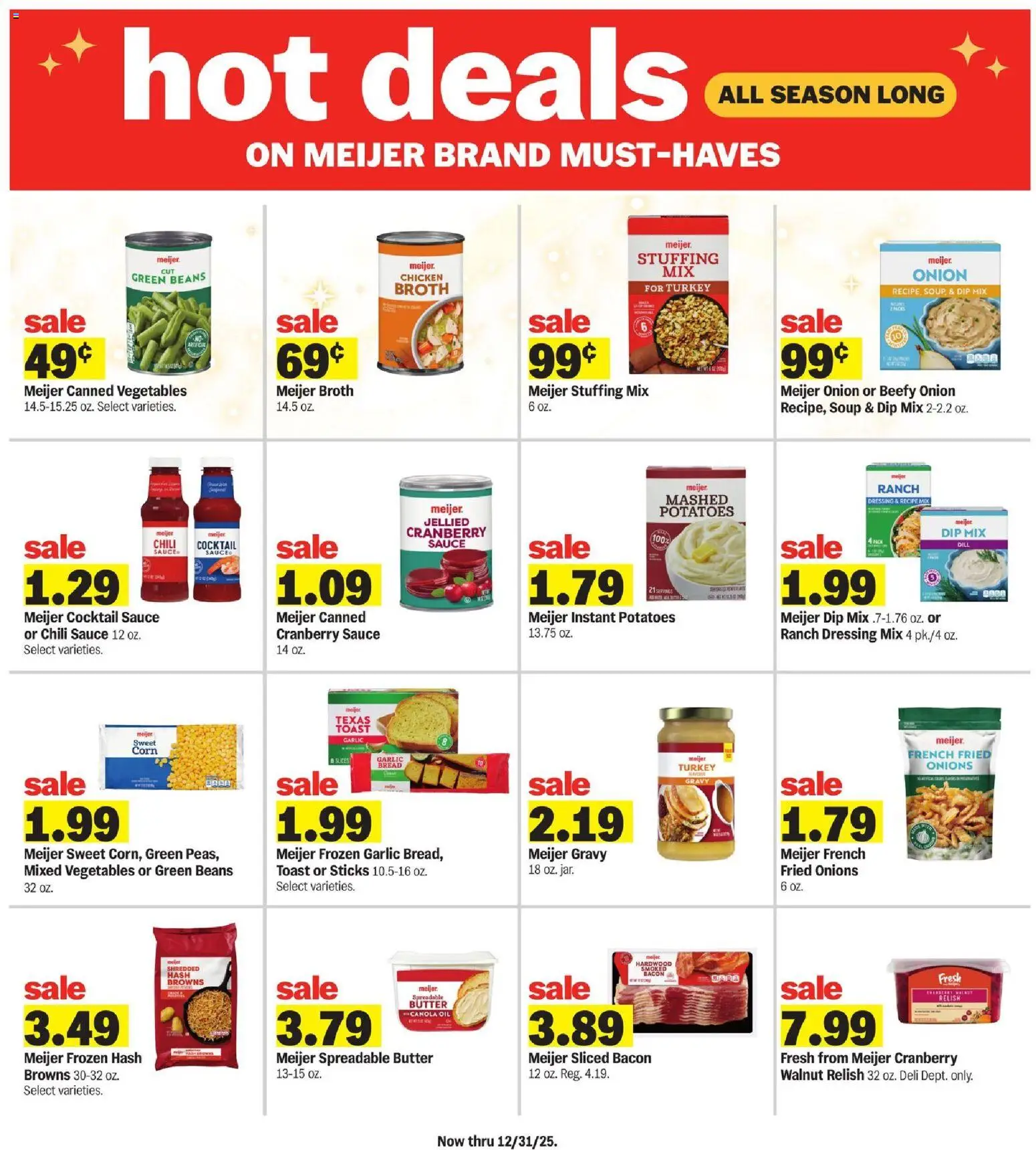 Meijer Weekly Ad - MI - valid from 05.11.2025 | Page: 19 | Products: Corn, Vegetables, Dill, Onion