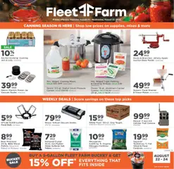Preview of Mills Fleet Farm weekly ads valid from 21.08.2025