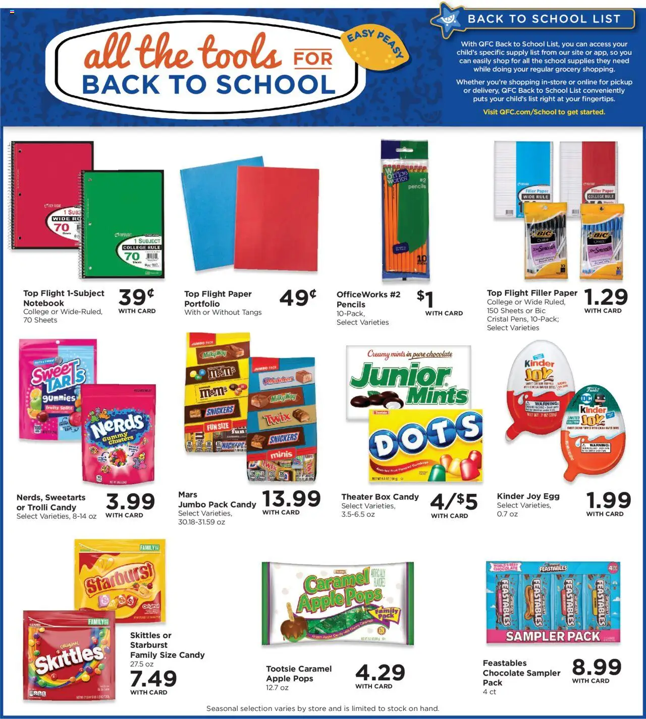QFC Weekly Ad - OR - valid from 23.07.2025 | Page: 12 | Products: Box, Chocolate, Notebook