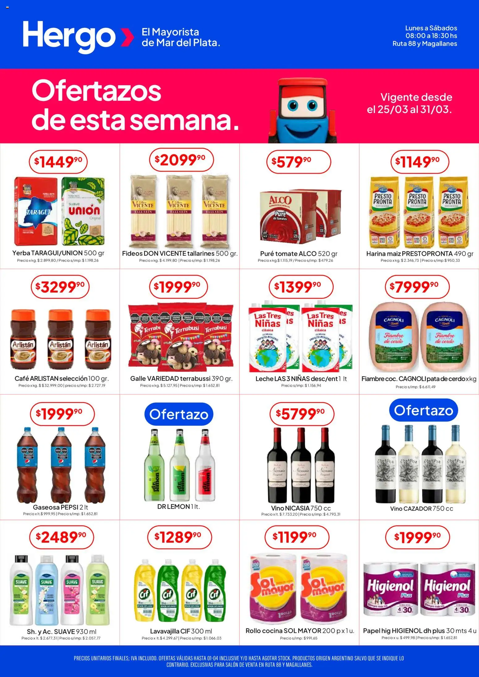Hergo catálogo │ válido desde el 26.03.2026 | Página: 1 | Productos: Cocina, Harina, Maiz, Tomates