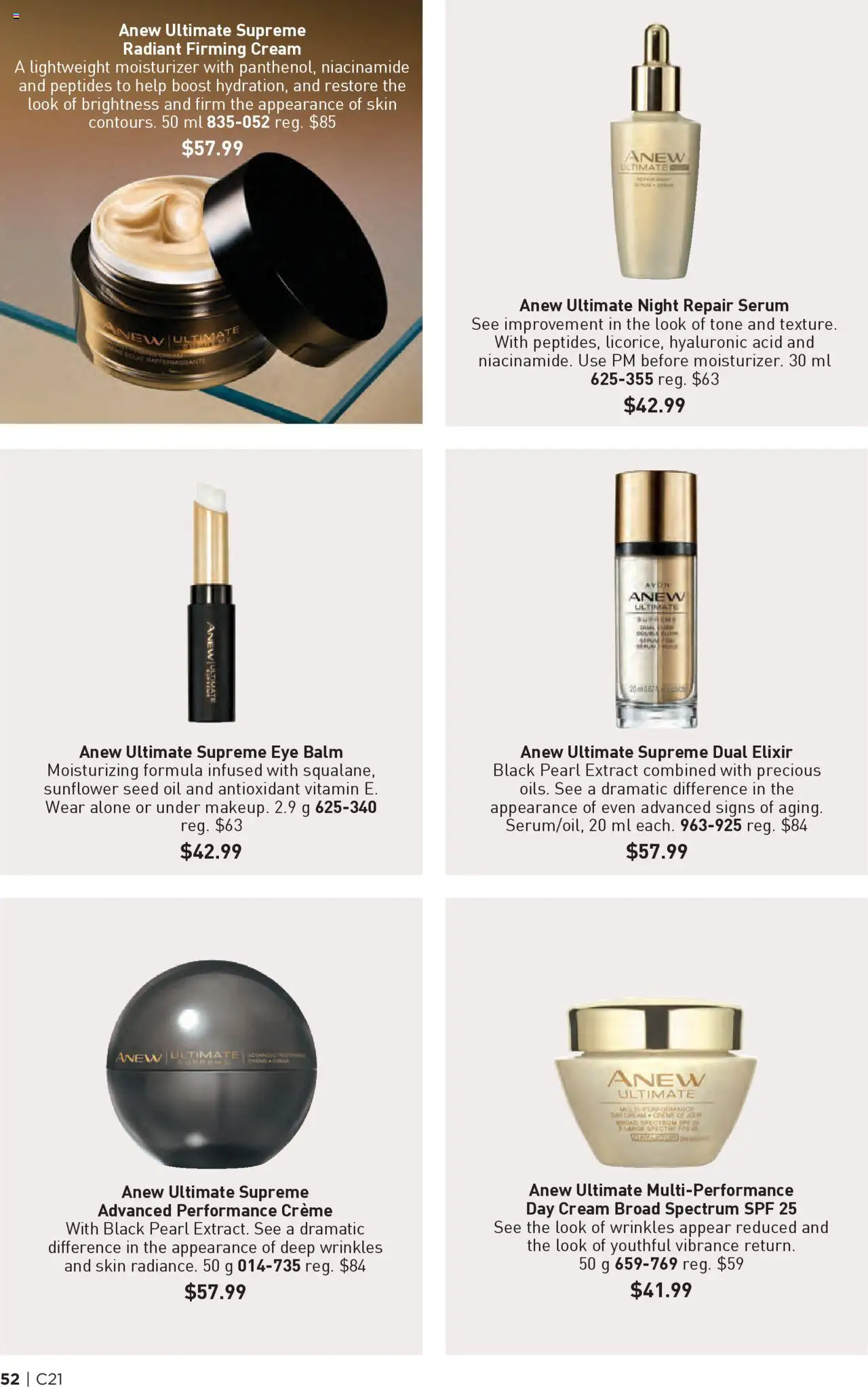 Avon flyer valid from 09.10.2025 | Page: 52 | Products: Cream, Oil