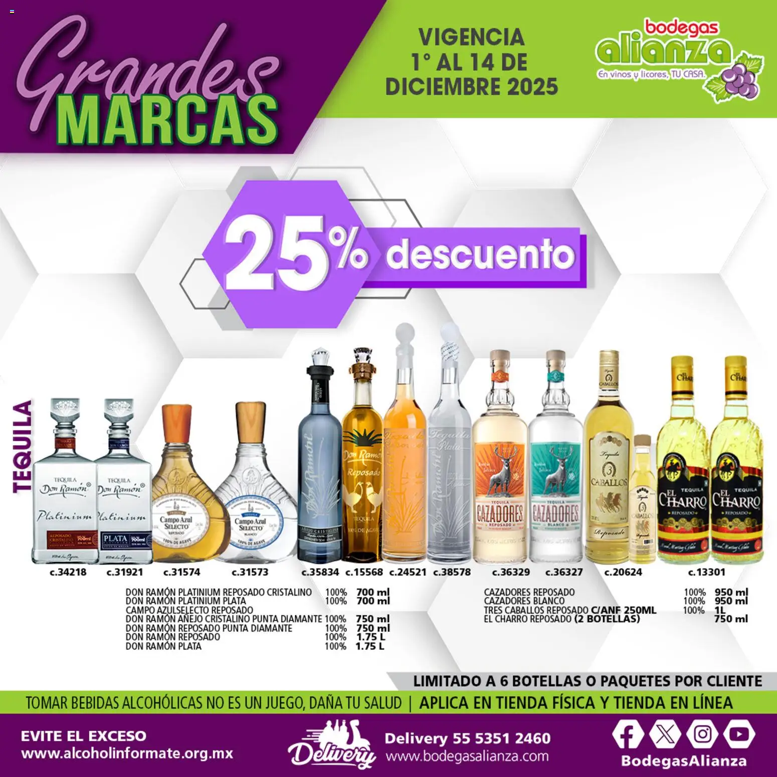 Nuevas ofertas de Bodegas Alianza válidas en toda la República Mexicana desde el 01.12.2025. ¡Encuentra las mejores ofertas en Bodegas Alianza catálogo Grandes Marcas! | Página: 5 | Productos: Tequila