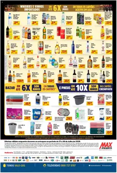 Max Atacadista Folheto - válido de 21.07.2025 | Página: 4 | Produtos: Água de coco, Energético, Cachaça, Suco