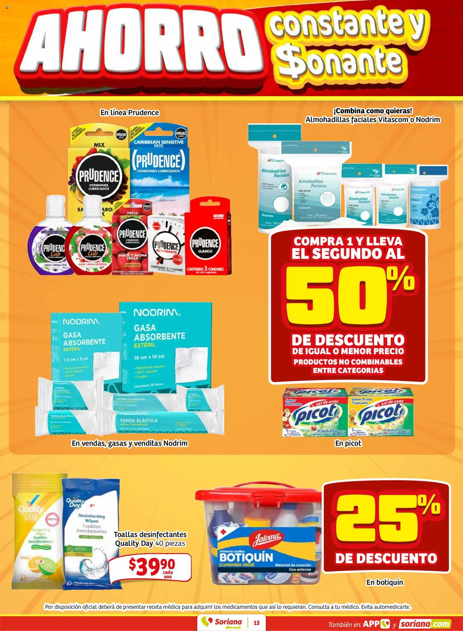 Nuevas ofertas de Soriana válidas en toda la República Mexicana desde el 12.02.2026. ¡Encuentra las mejores ofertas en Soriana - Pesito Valedor Mercado: Ags, Col, Gto, Jal, Mich! | Página: 21 | Productos: Sal, Manzana, Uva, Toallas