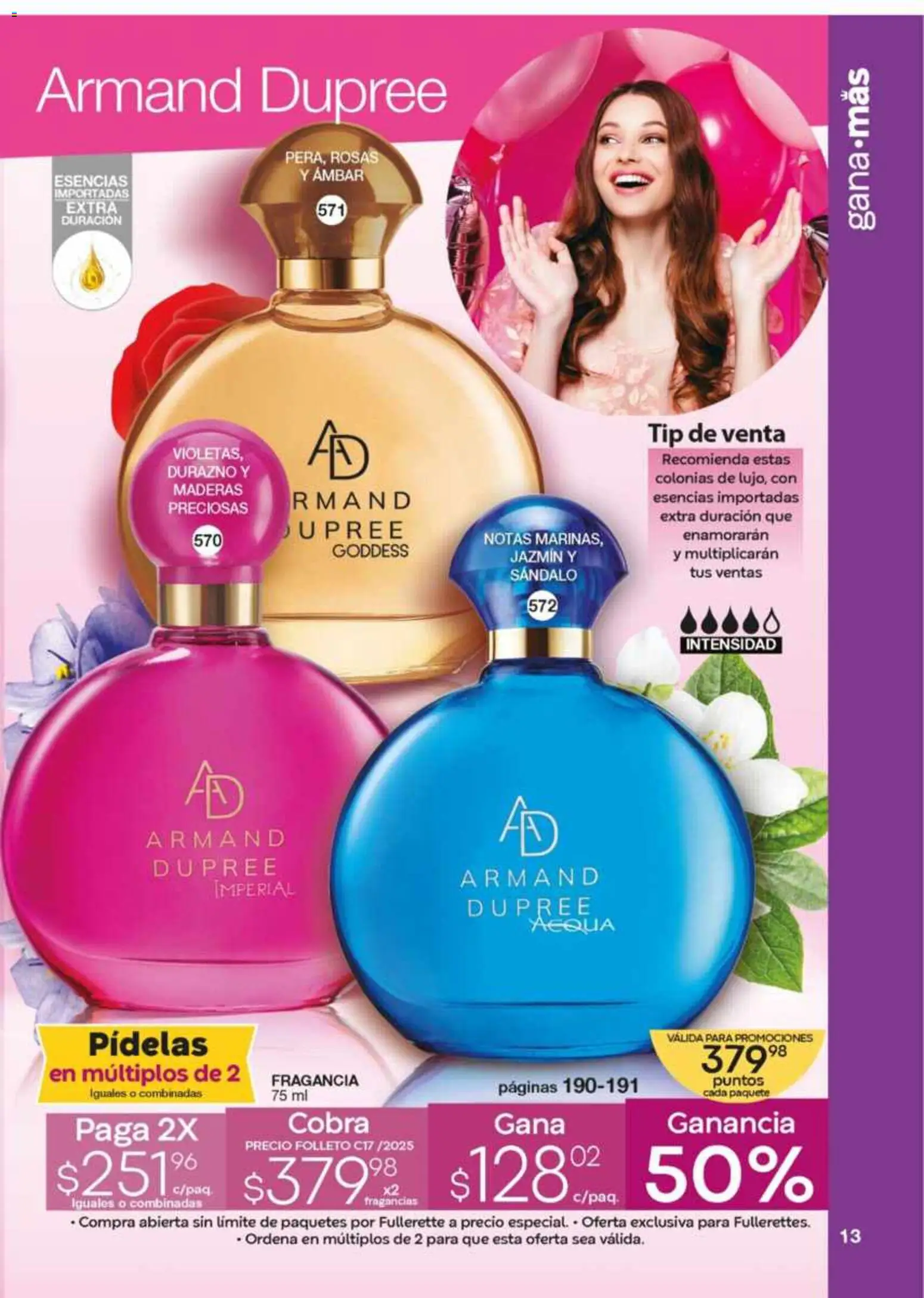 Nuevas ofertas de Fuller válidas en toda la República Mexicana desde el 26.11.2025. ¡Encuentra las mejores ofertas en Fuller Revista Gana Más C17! | Página: 13 | Productos: Durazno, Esencias, Fragancia