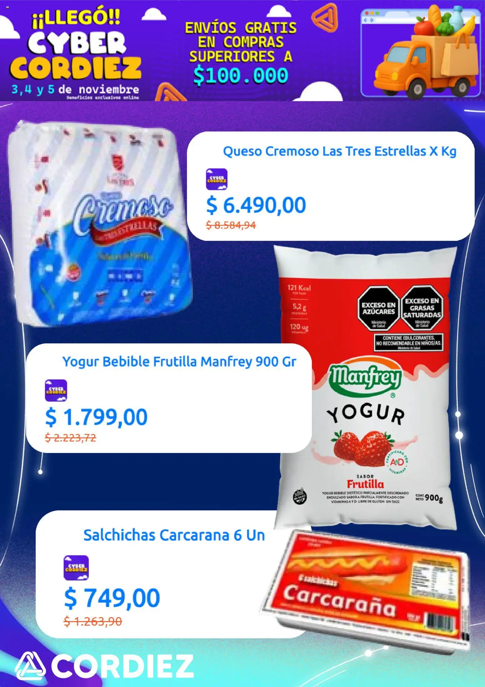 Cordiez - Cyber Monday  │ válido desde el 03.11.2025 | Página: 2 | Productos: Vitaminas, Frutilla, Queso, Yogur