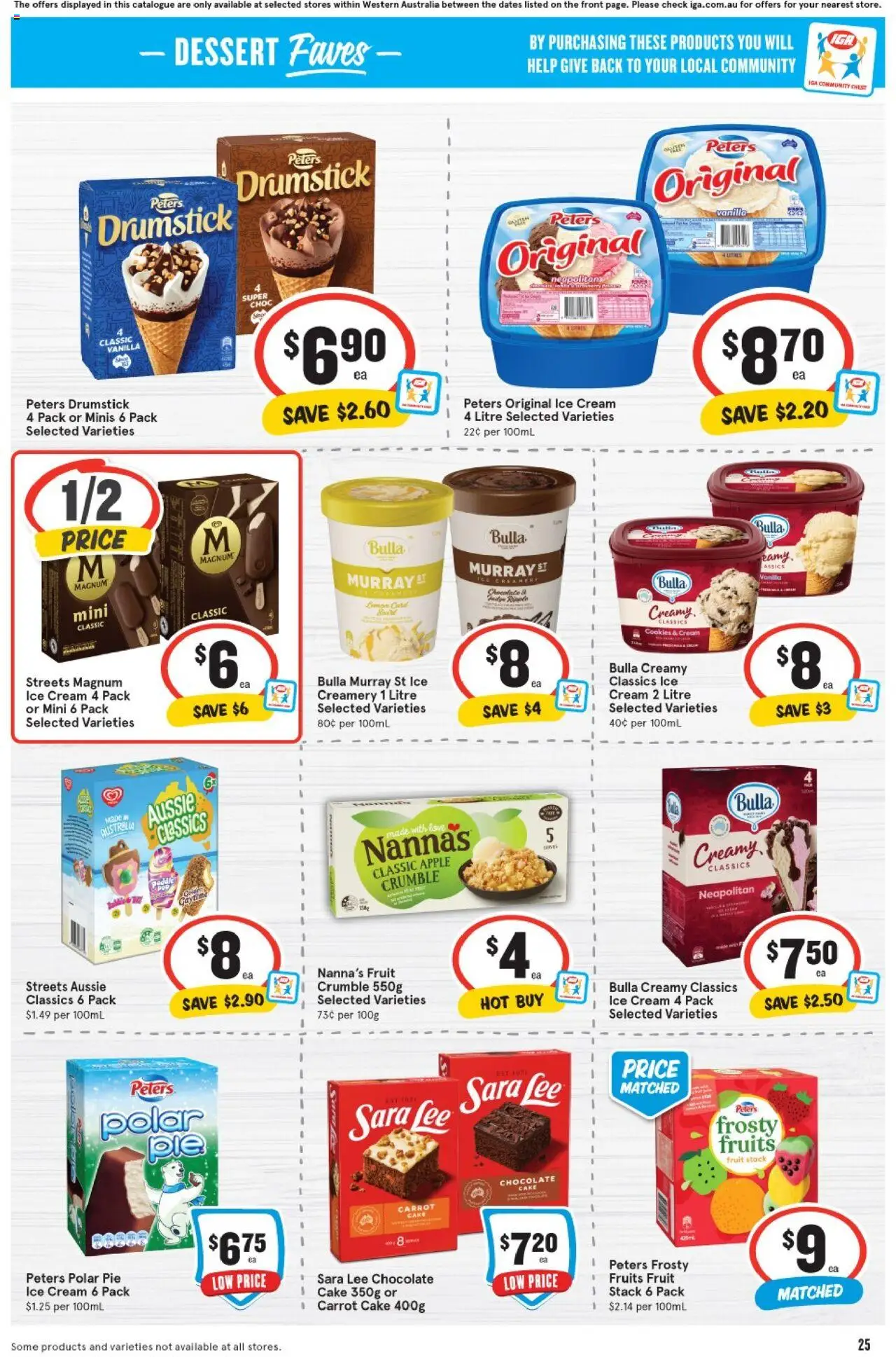 IGA catalogue - valid from 13.08.2025 | Page: 25 | Products: Chocolate, Cream, Ice cream, Fruits