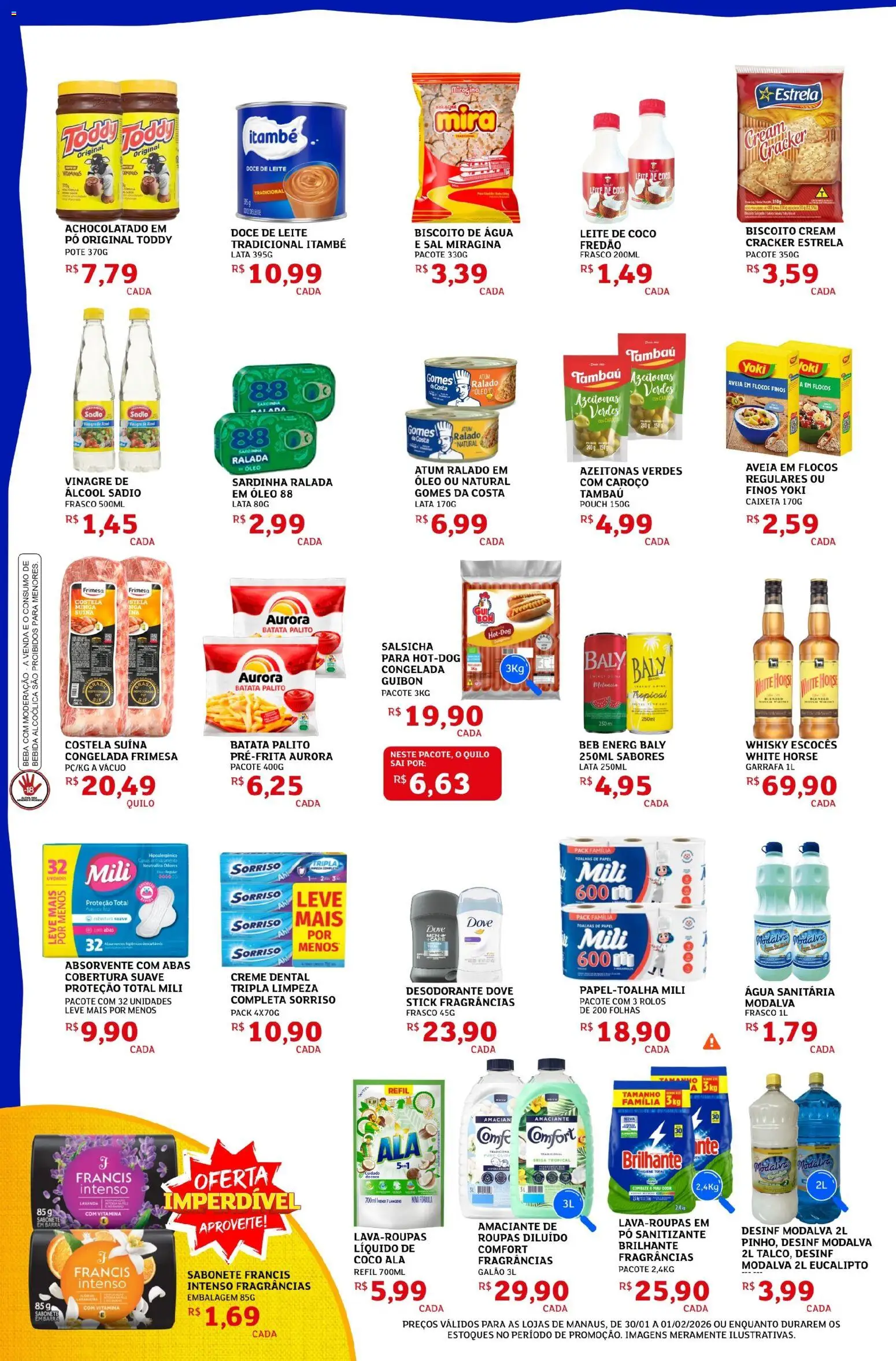 Assaí Atacadista Folheto - válido de 30.01.2026 | Página: 2 | Produtos: Melancia, Desodorante, Óleo, Água sanitária