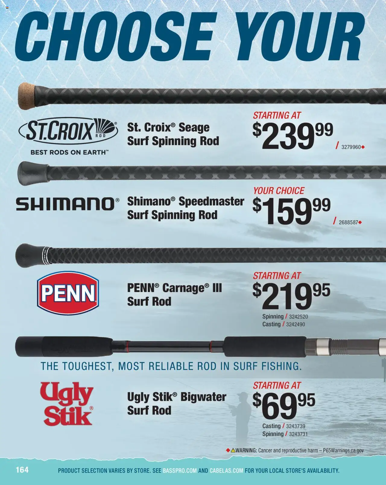 Cabela's Saltwater Specialist 25 - valid from 01.01.2025 | Page: 164 | Products: Rod