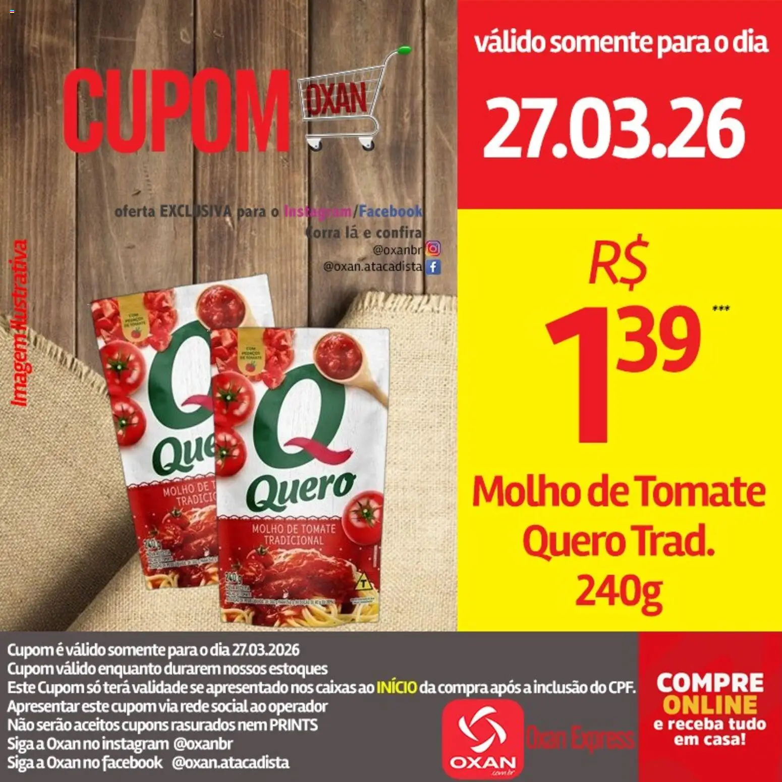 Oxan Atacadista Folheto - válido de 27.03.2026 | Página: 22 | Produtos: Molho de tomate