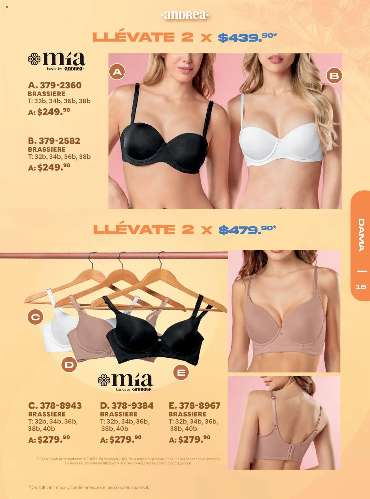 Nuevas ofertas de Andrea válidas en toda la República Mexicana desde el 14.09.2025. ¡Encuentra las mejores ofertas en Andrea - Catálogo Fall Fashion Packs! | Página: 15