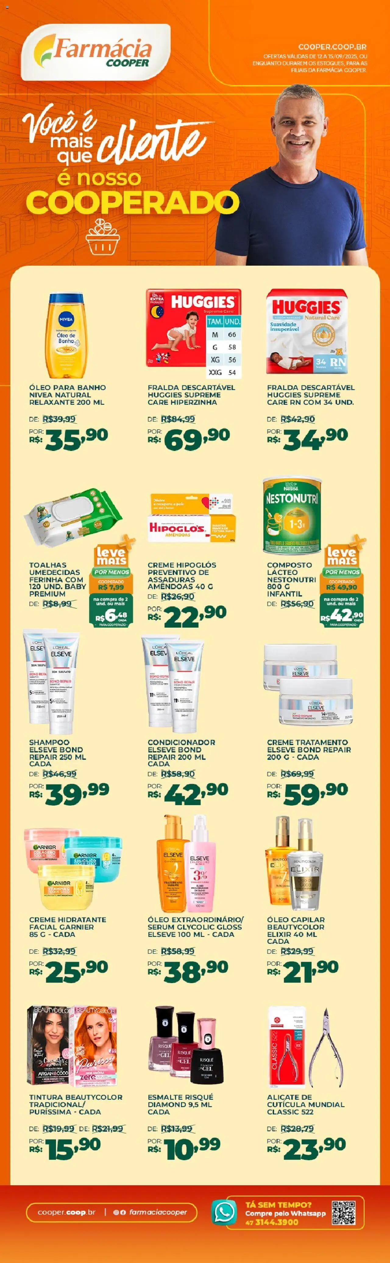 Cooper Folheto - válido de 12.09.2025 | Página: 1 | Produtos: Shampoo, Condicionador, Sérum, Creme