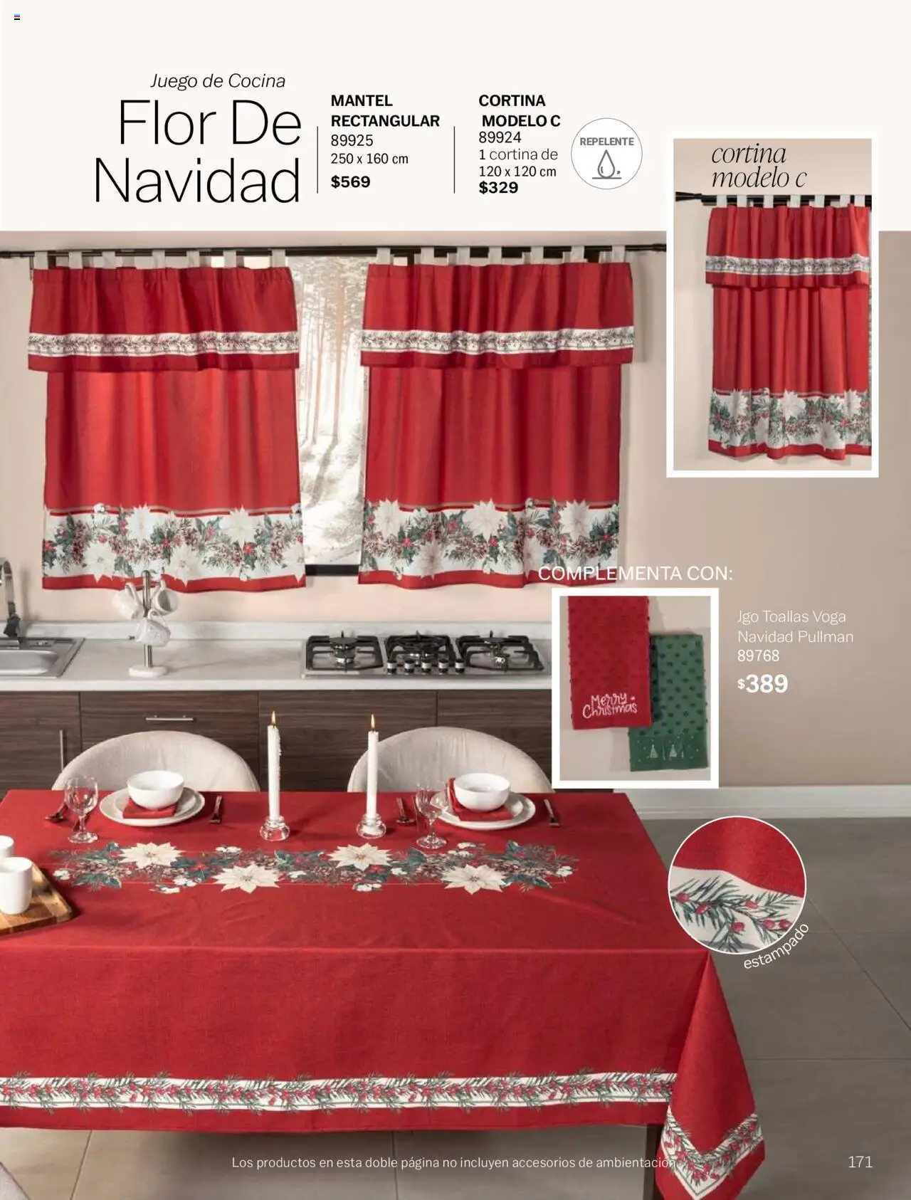 Nuevas ofertas de Vianney válidas en toda la República Mexicana desde el 15.08.2025. ¡Encuentra las mejores ofertas en Vianney - Catálogo Invierno! | Página: 173 | Productos: Mantel, Repelente, Cocina, Toallas