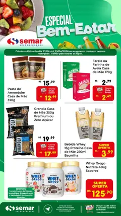 Semar Supermercado ofertas Bem-Estar - Pré-Visualização do folheto da loja Semar Supermercado, válido de 27.04.2026