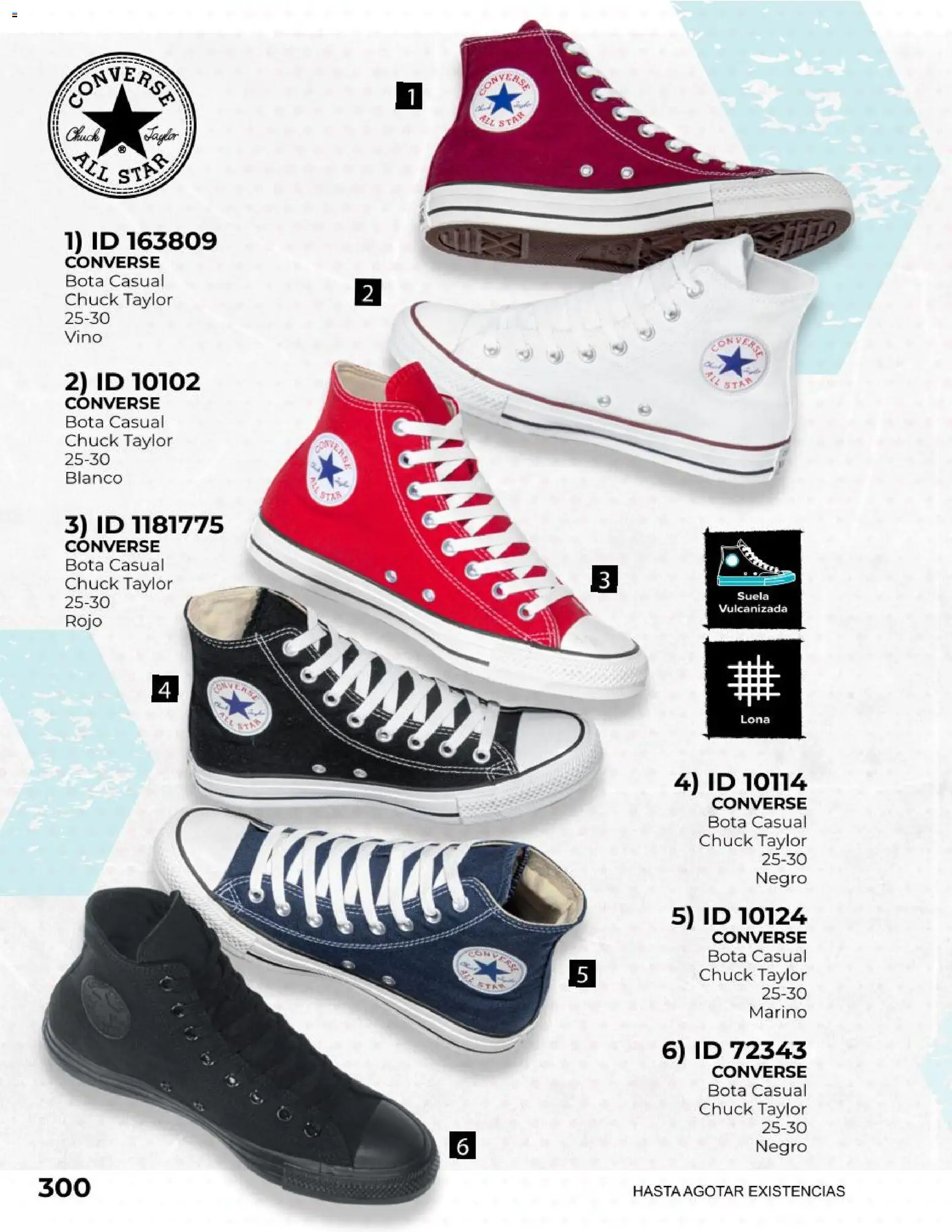 Nuevas ofertas de Price Shoes válidas en toda la República Mexicana desde el 27.10.2025. ¡Encuentra las mejores ofertas en Price Shoes catálogo Todo en uno! | Página: 300 | Productos: Lona, Vino