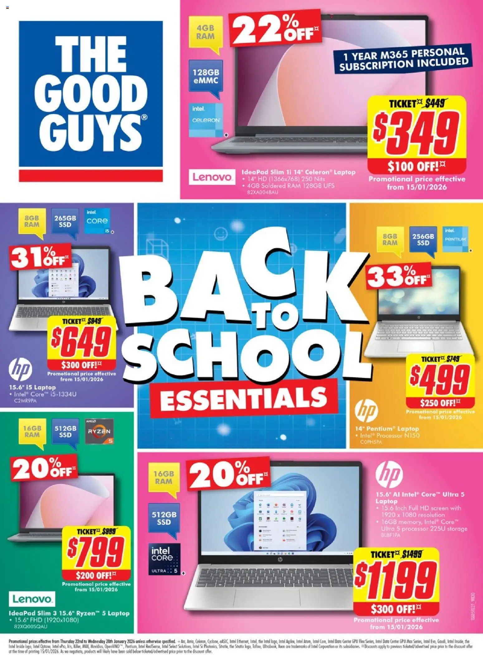 The Good Guys catalogue - valid from 21.01.2026 | Page: 1 | Products: Fax, Laptop, Screen