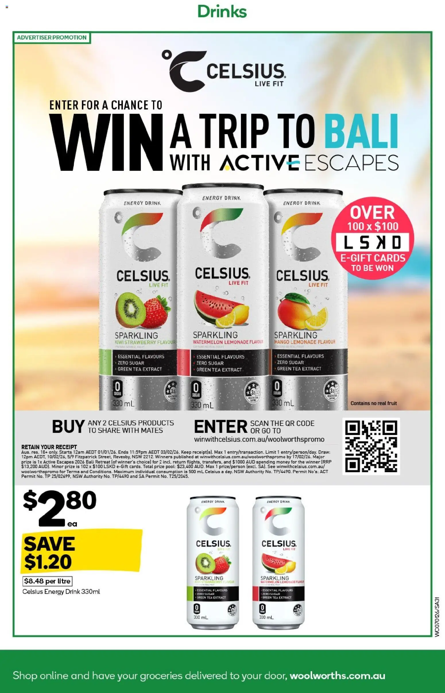 Woolworths catalogue - valid from 07.01.2026 | Page: 31 | Products: Tea, Sugar, Mango, Watermelon