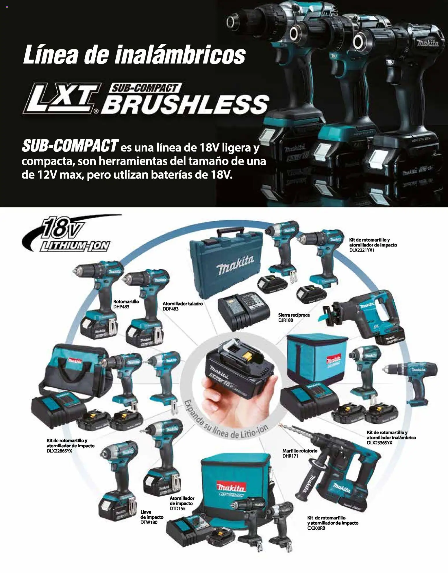 Nuevas ofertas de Makita válidas en toda la República Mexicana desde el 01.01.2024. ¡Encuentra las mejores ofertas en Makita catálogo General! | Página: 61 | Productos: Taladro, Rotomartillo, Martillo, Llave