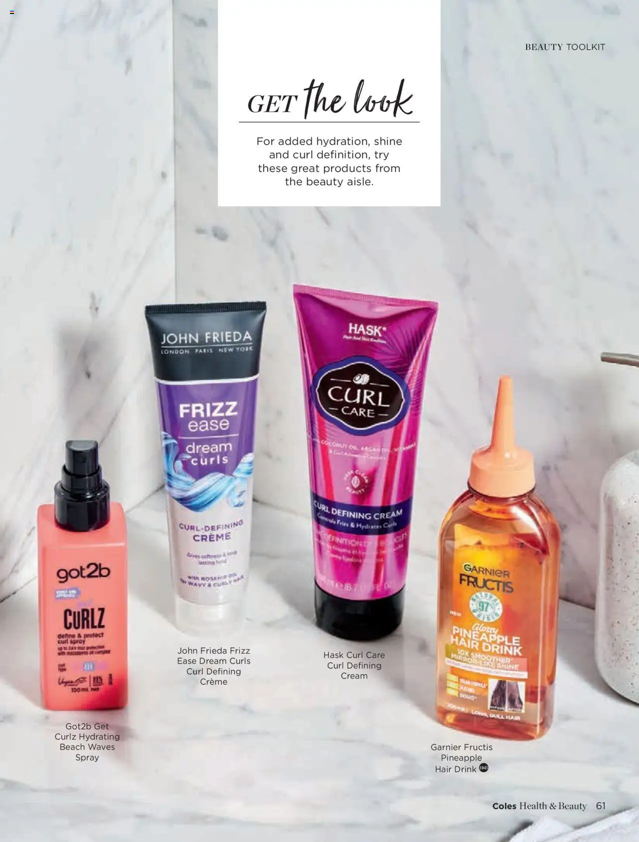 Coles catalogue - valid from 07.10.2024 | Page: 61 | Products: Pineapple, Cream, Curly