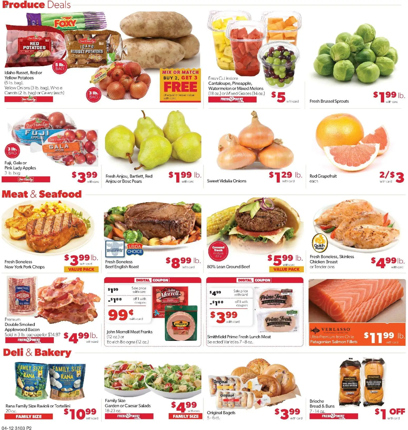 Family Fare Weekly Ad - ND - valid from 12.04.2026 | Page: 2 | Products: Pork, Grapefruit, Seafood, Watermelon