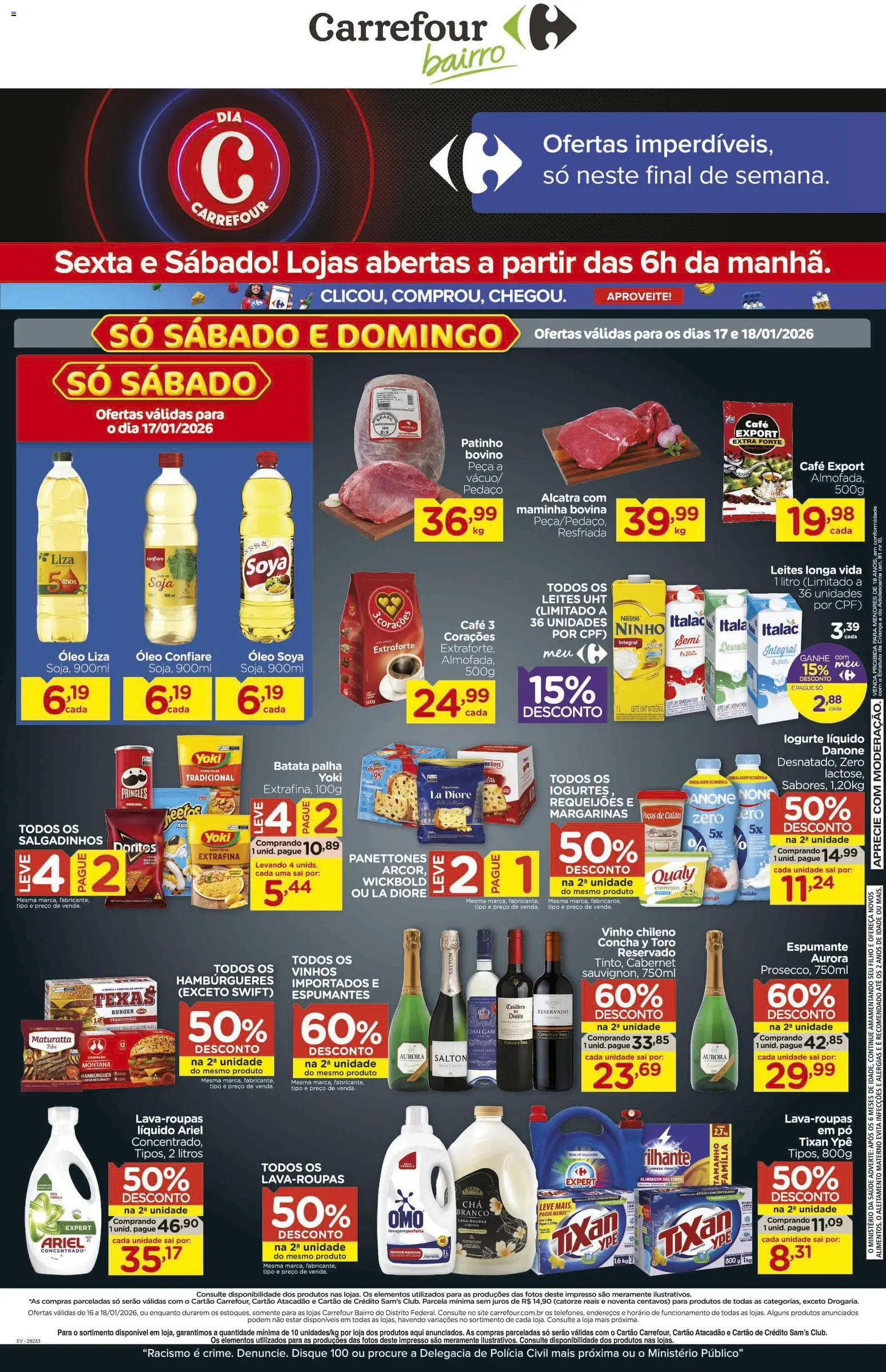 Carrefour Bairro Folheto - válido de 16.01.2026 | Página: 2 | Produtos: Pó, Espumante, Batata palha, Batata