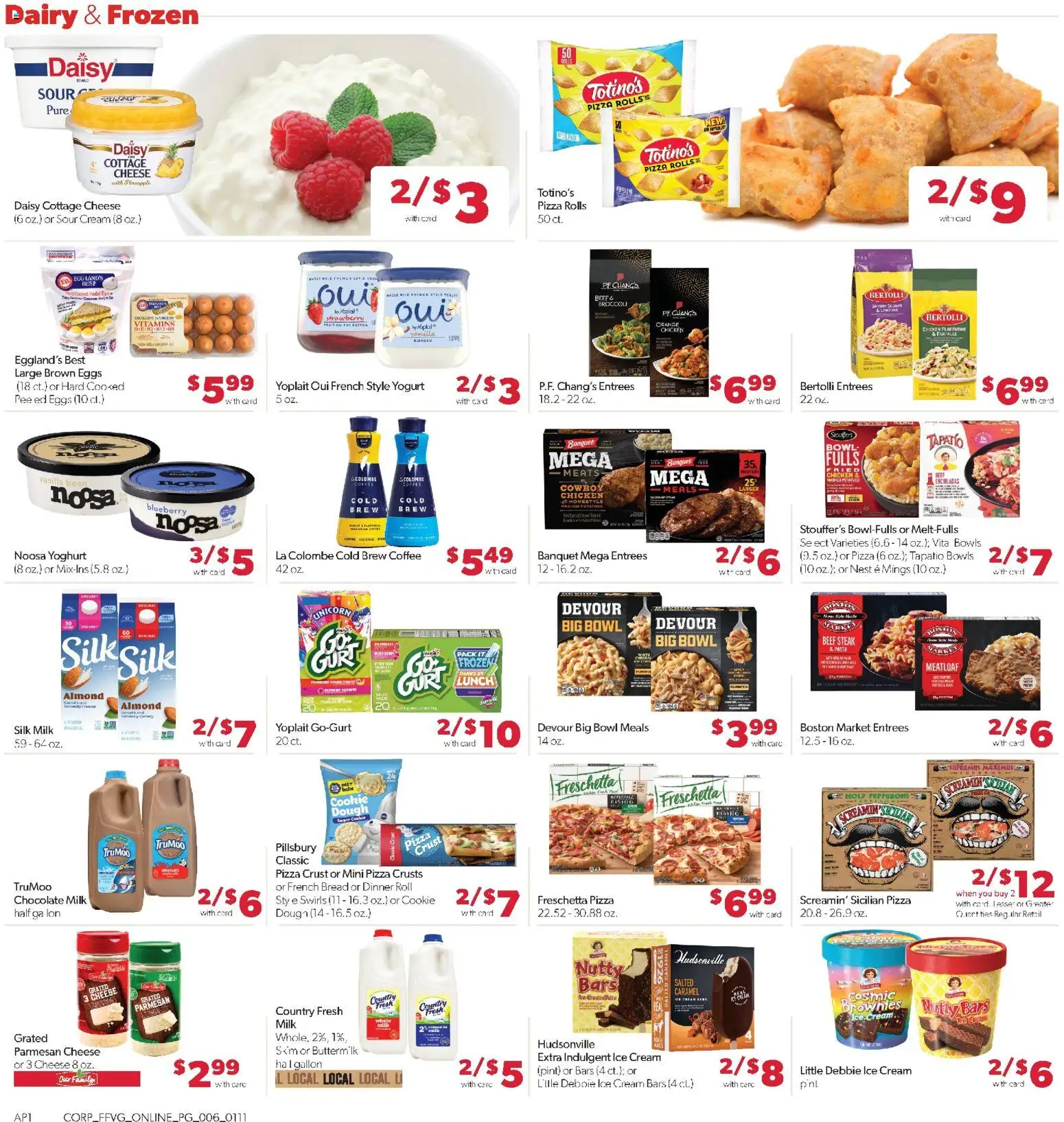 Family Fare Weekly Ad - MI - valid from 11.01.2026 | Page: 11 | Products: Broccoli, Milk, Pizza, Beef
