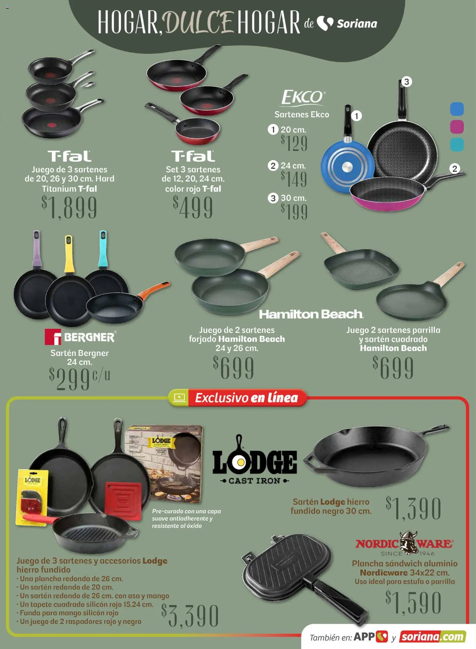 Nuevas ofertas de Soriana válidas en toda la República Mexicana desde el 15.04.2026. ¡Encuentra las mejores ofertas en Soriana Hogar Dulce Hogar Híper Nacional! | Página: 21 | Productos: Mango, Juego, Parrilla, Sartén