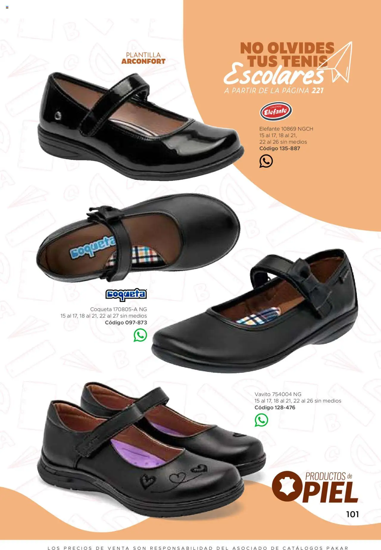 Nuevas ofertas de SC Pakar válidas en toda la República Mexicana desde el 24.07.2025. ¡Encuentra las mejores ofertas en SC Pakar - Catálogo Nina otoño / invierno! | Página: 101 | Productos: Tenis