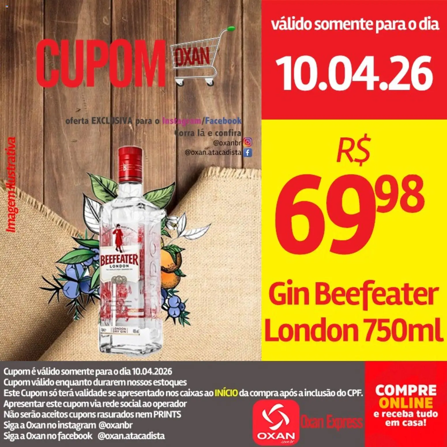 Oxan Atacadista Folheto - válido de 10.04.2026 | Página: 3 | Produtos: Gin