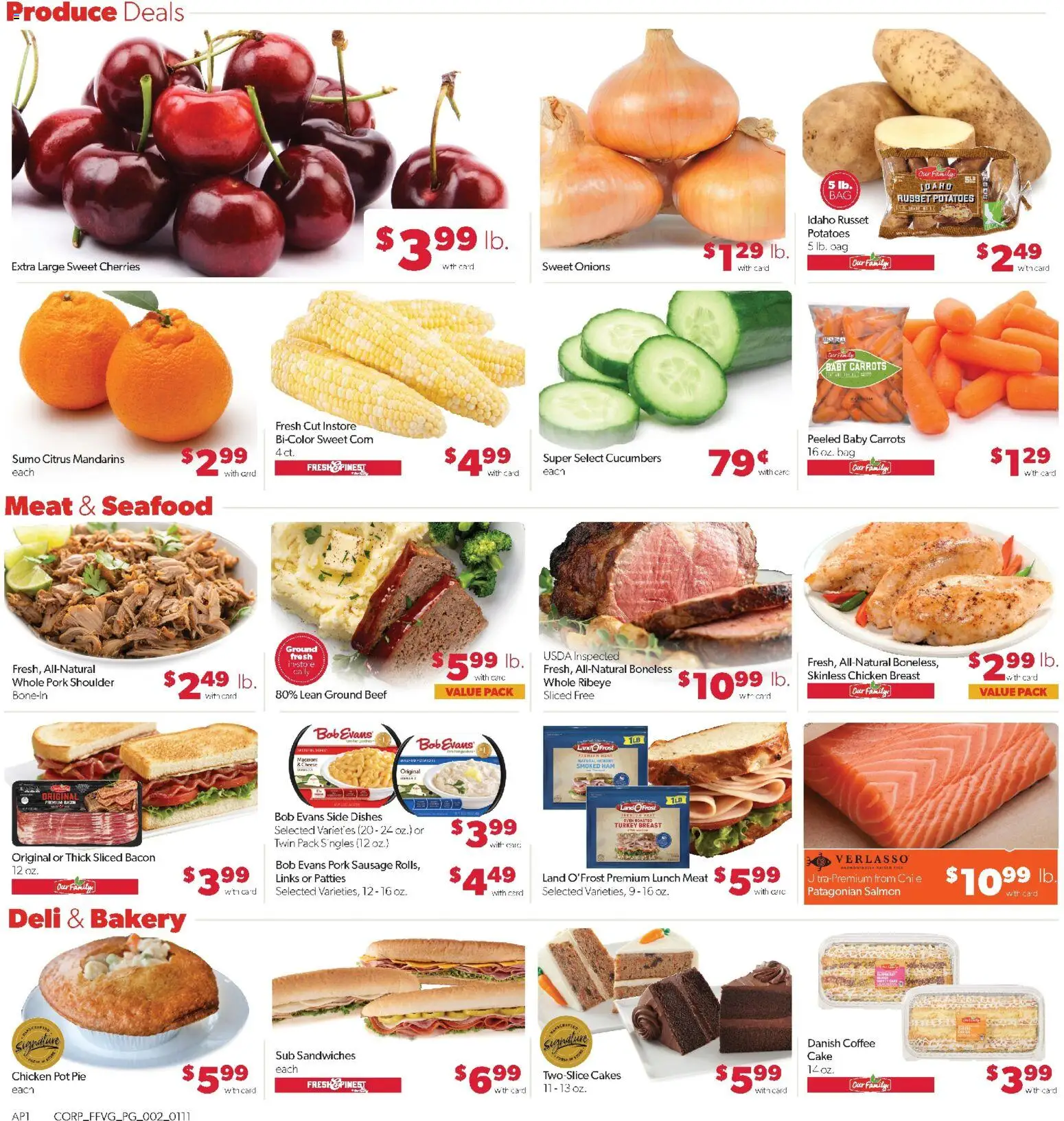 Family Fare Weekly Ad - MI - valid from 11.01.2026 | Page: 2 | Products: Cherries, Coffee, Ham, Oven
