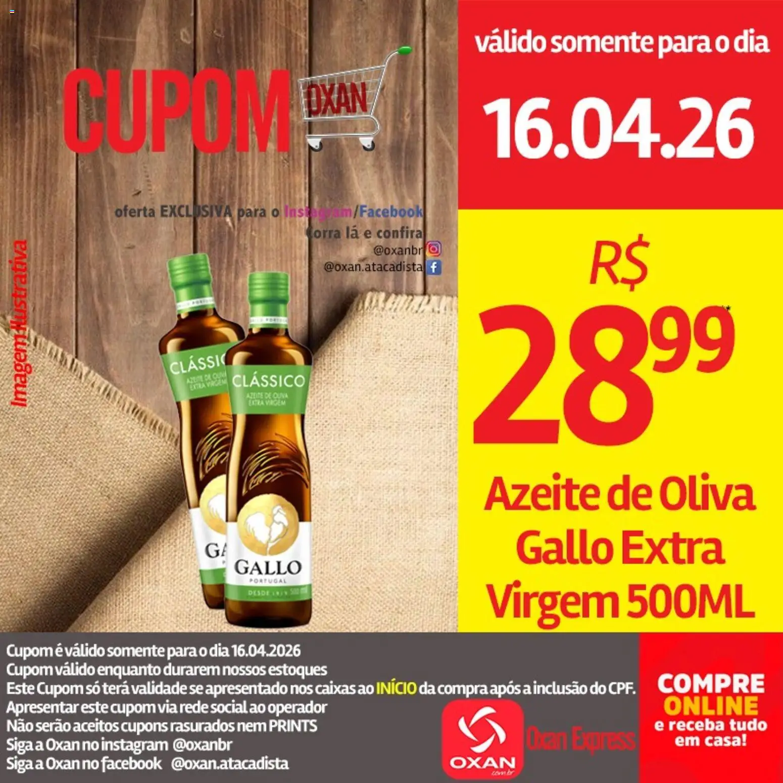 Oxan Atacadista Folheto - válido de 16.04.2026 | Página: 5 | Produtos: Azeite