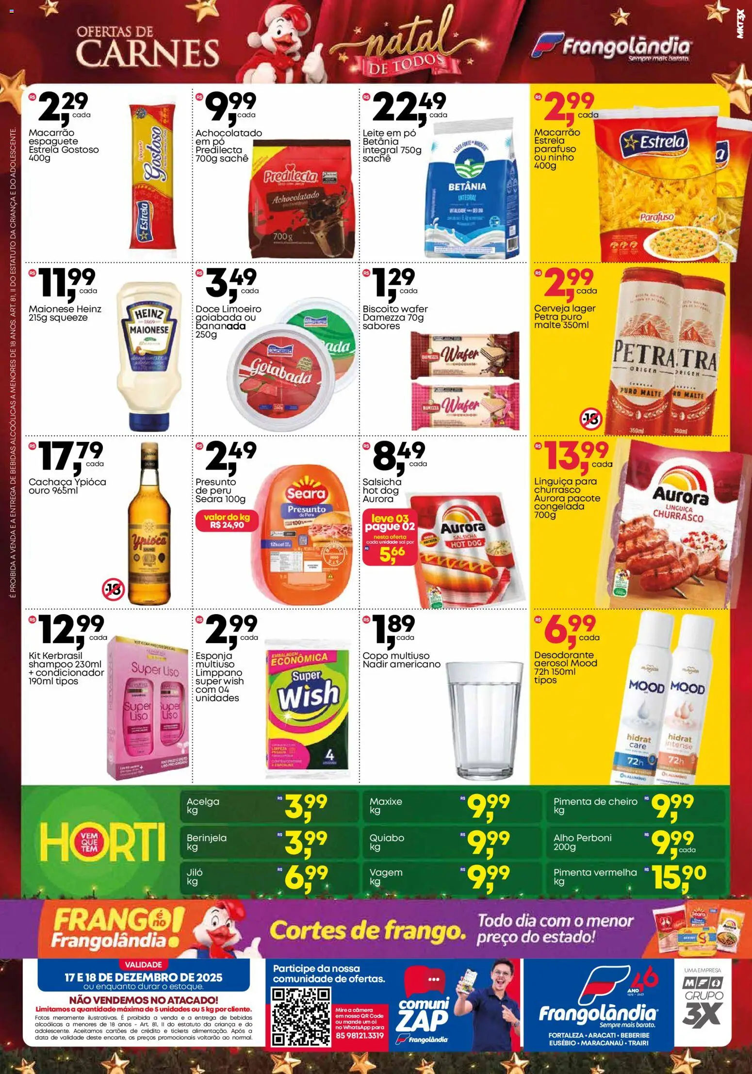 Frangolândia Folheto - válido de 17.12.2025 | Página: 2 | Produtos: Pimenta, Condicionador, Cachaça, Presunto