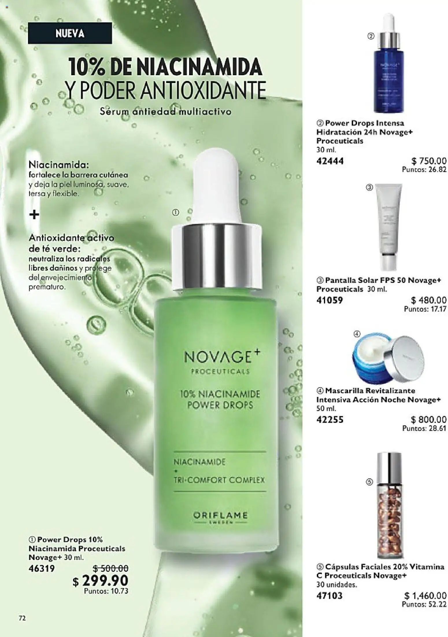 Nuevas ofertas de Oriflame válidas en toda la República Mexicana desde el 24.01.2026. ¡Encuentra las mejores ofertas en Oriflame campaña 2 2026! | Página: 72 | Productos: Serum, Té, Mascarilla
