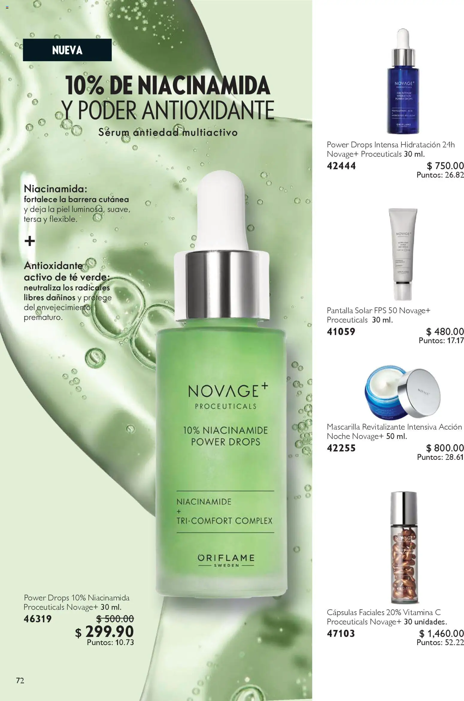 Nuevas ofertas de Oriflame válidas en toda la República Mexicana desde el 24.01.2026. ¡Encuentra las mejores ofertas en Oriflame campaña 2 2026! | Página: 72 | Productos: Serum, Té, Mascarilla