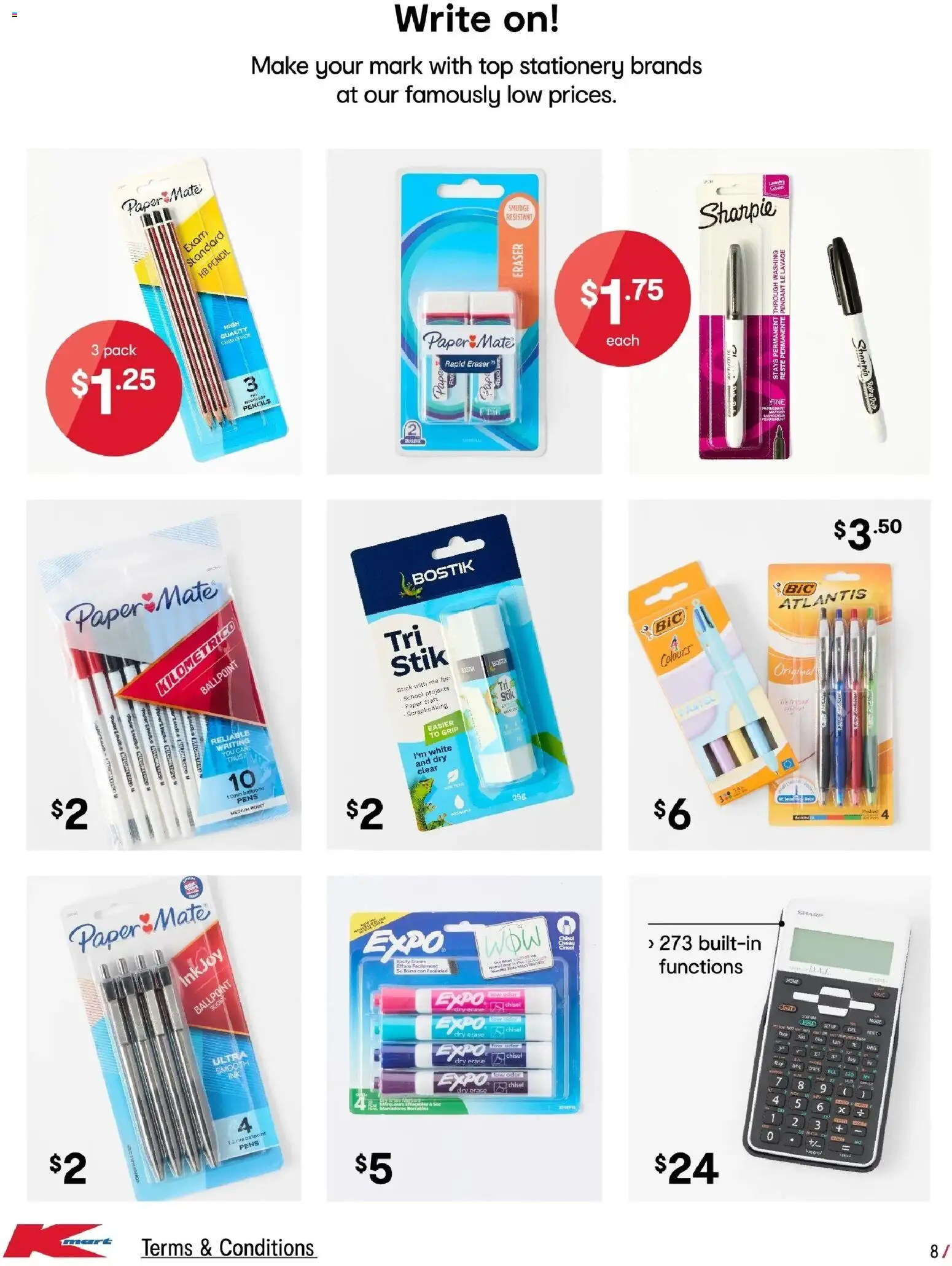 Kmart catalogue - valid from 08.01.2026 | Page: 8 | Products: Pendant, Pencil