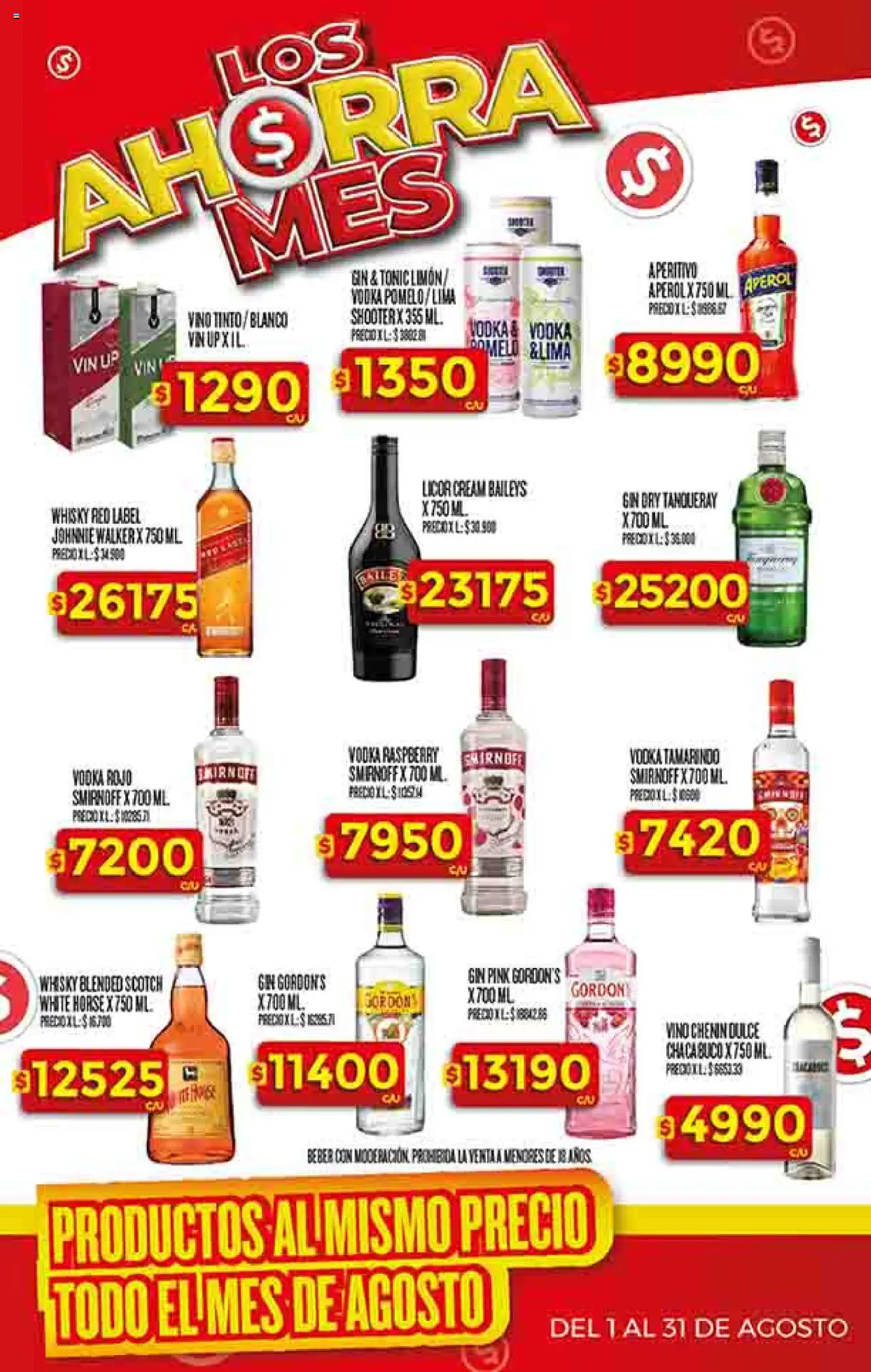 Supermercado DIA Ofertas │ válido desde el 13.08.2025 | Página: 29 | Productos: Vodka, Whisky, Gin, Lima