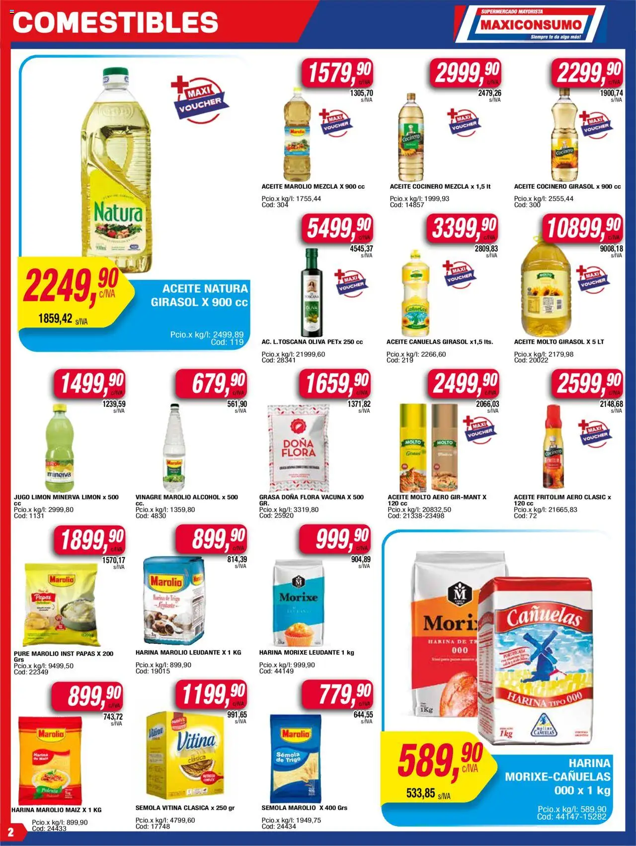 Maxiconsumo ofertas │ válido desde el 16.06.2025 | Página: 2 | Productos: Harina, Oliva, Limón, Té