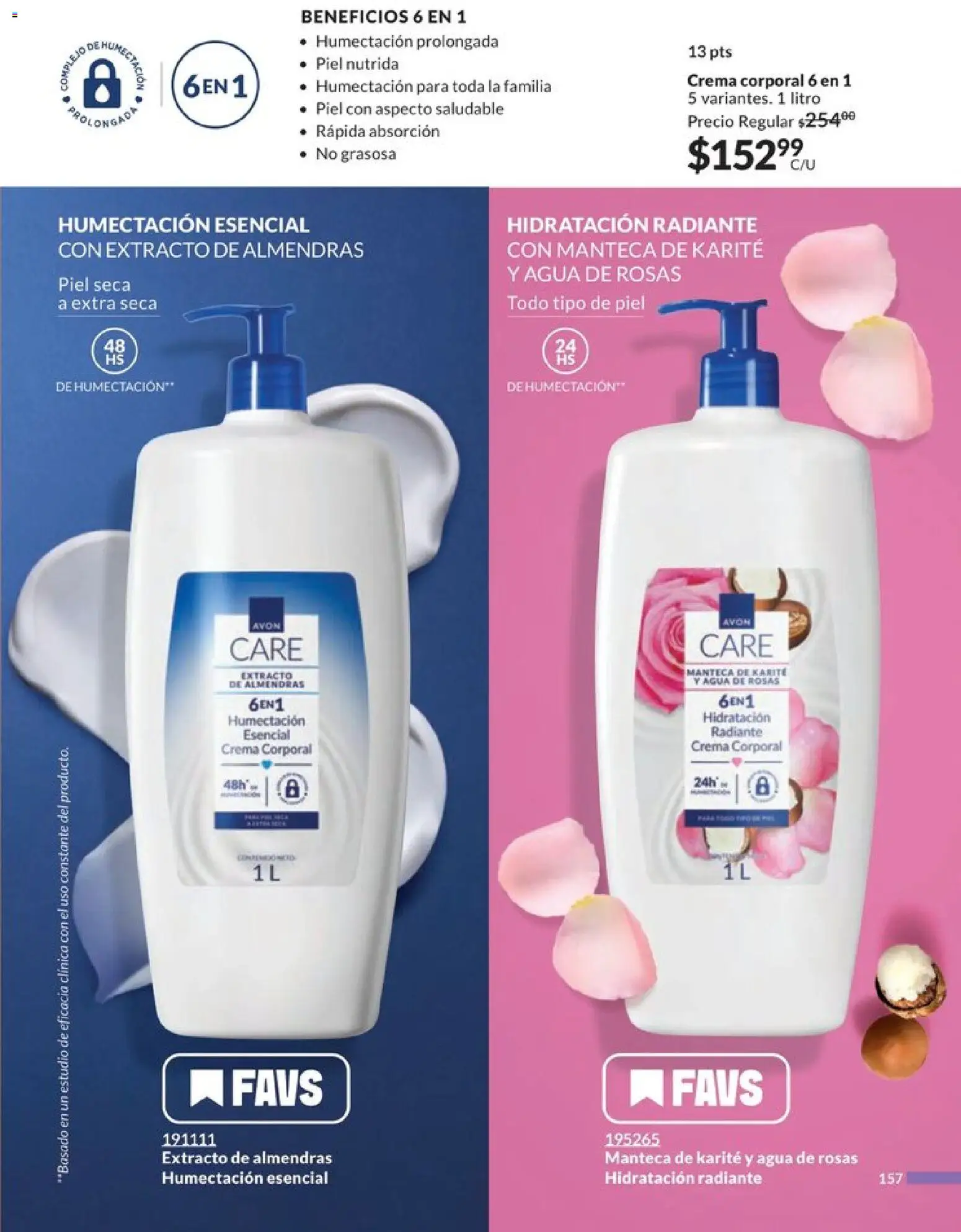 Nuevas ofertas de AVON válidas en toda la República Mexicana desde el 20.12.2025. ¡Encuentra las mejores ofertas en AVON campaña 1 2026! | Página: 165 | Productos: Almendras, Crema, Agua, Radiante