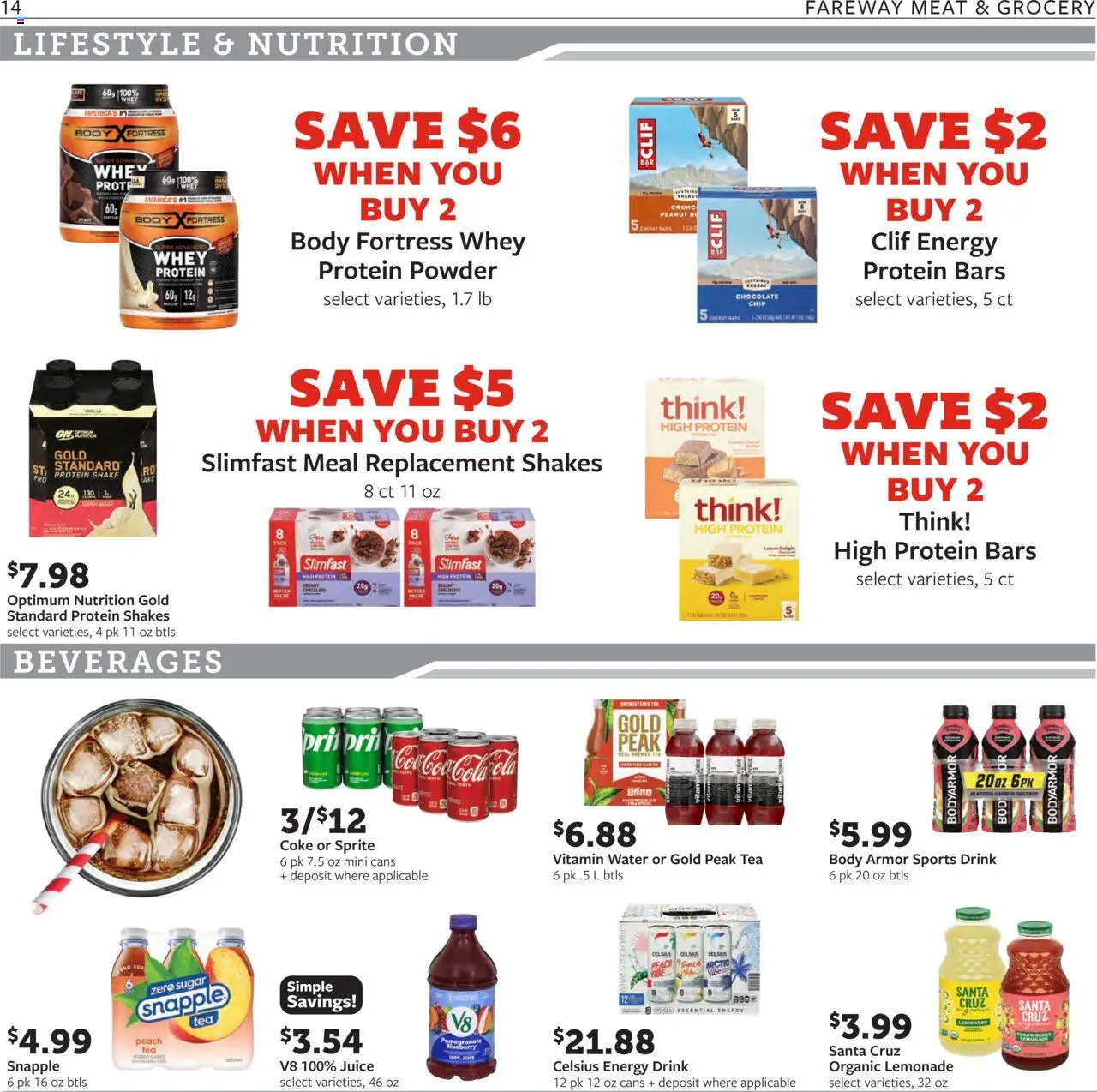 Fareway Weekly Ad - valid from 25.08.2025 | Page: 14 | Products: Powder, Chocolate, Water, Peach