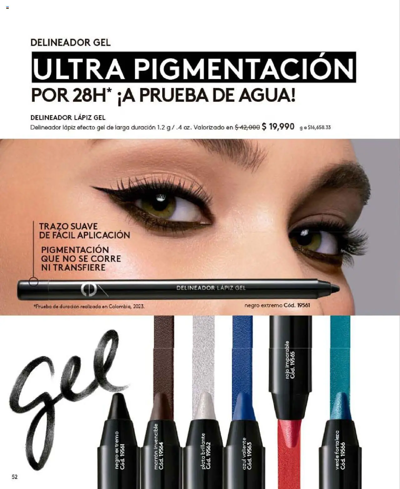 Ésika revista - valida desde el 24.09.2025 | Página: 52 | Productos: Agua, Delineador