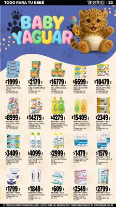 Yaguar catálogo │ válido desde el 15.09.2025 | Página: 32 | Productos: Algodón, Toallas, Toallitas húmedas, Pañales