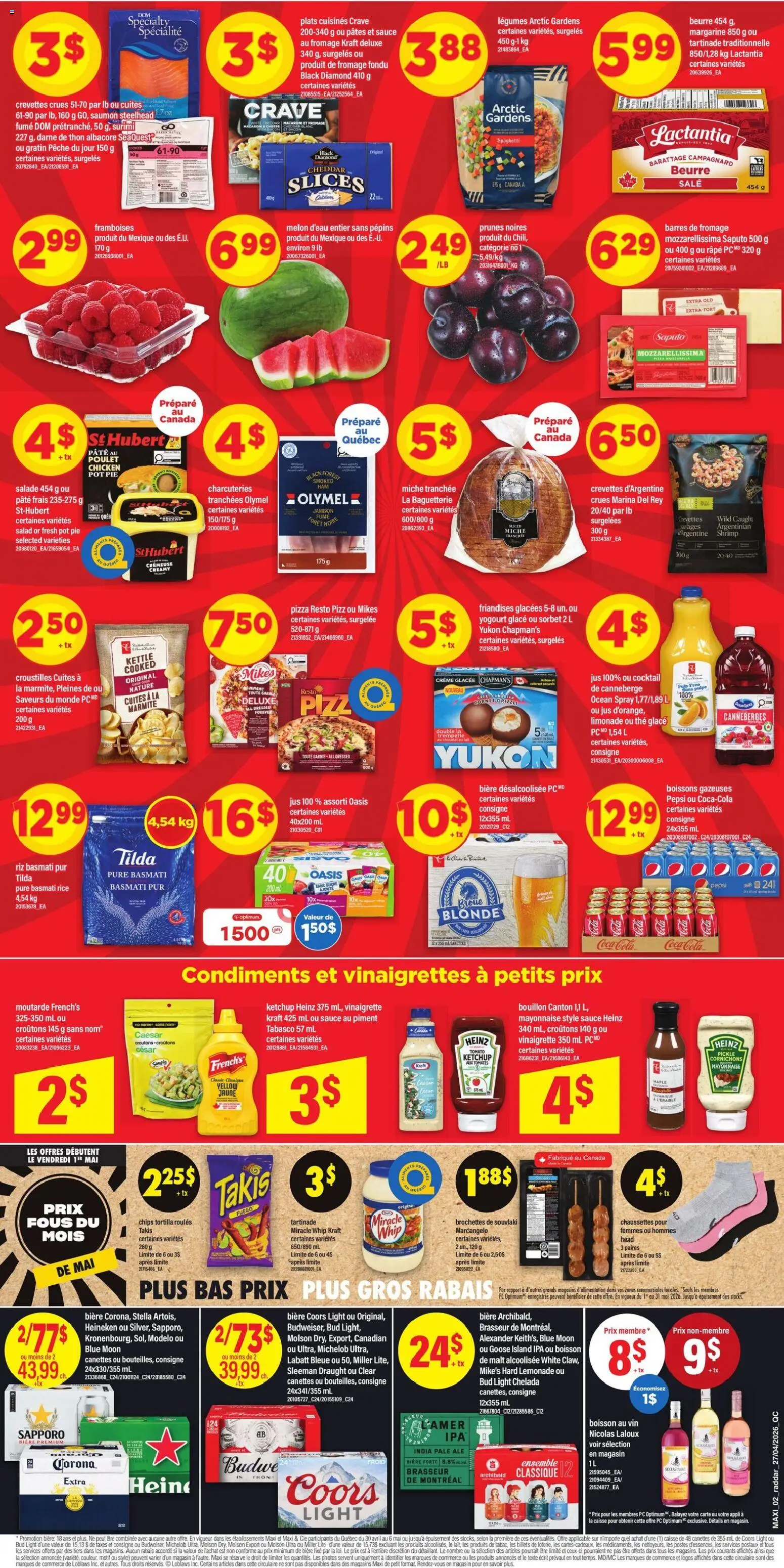 Maxi flyer valid from 30.04.2026 | Page: 2 | Products: Salad, Cheese, Pizza, Chicken